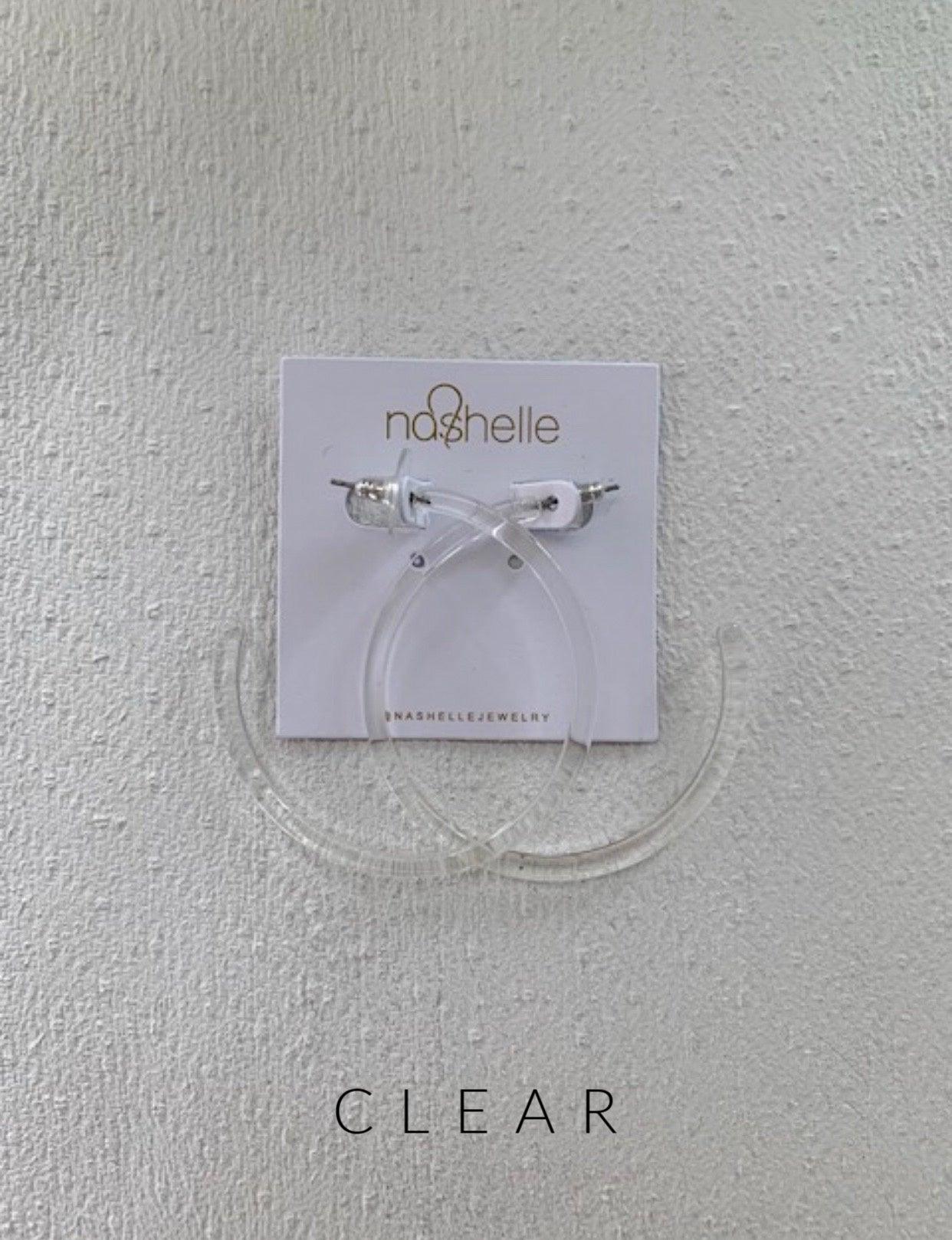 Harlow Resin Thin Hoop - Nashelle