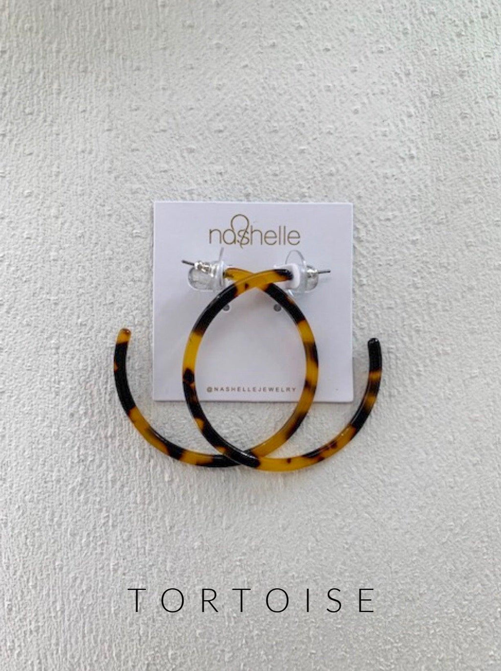 Harlow Resin Thin Hoop - Nashelle