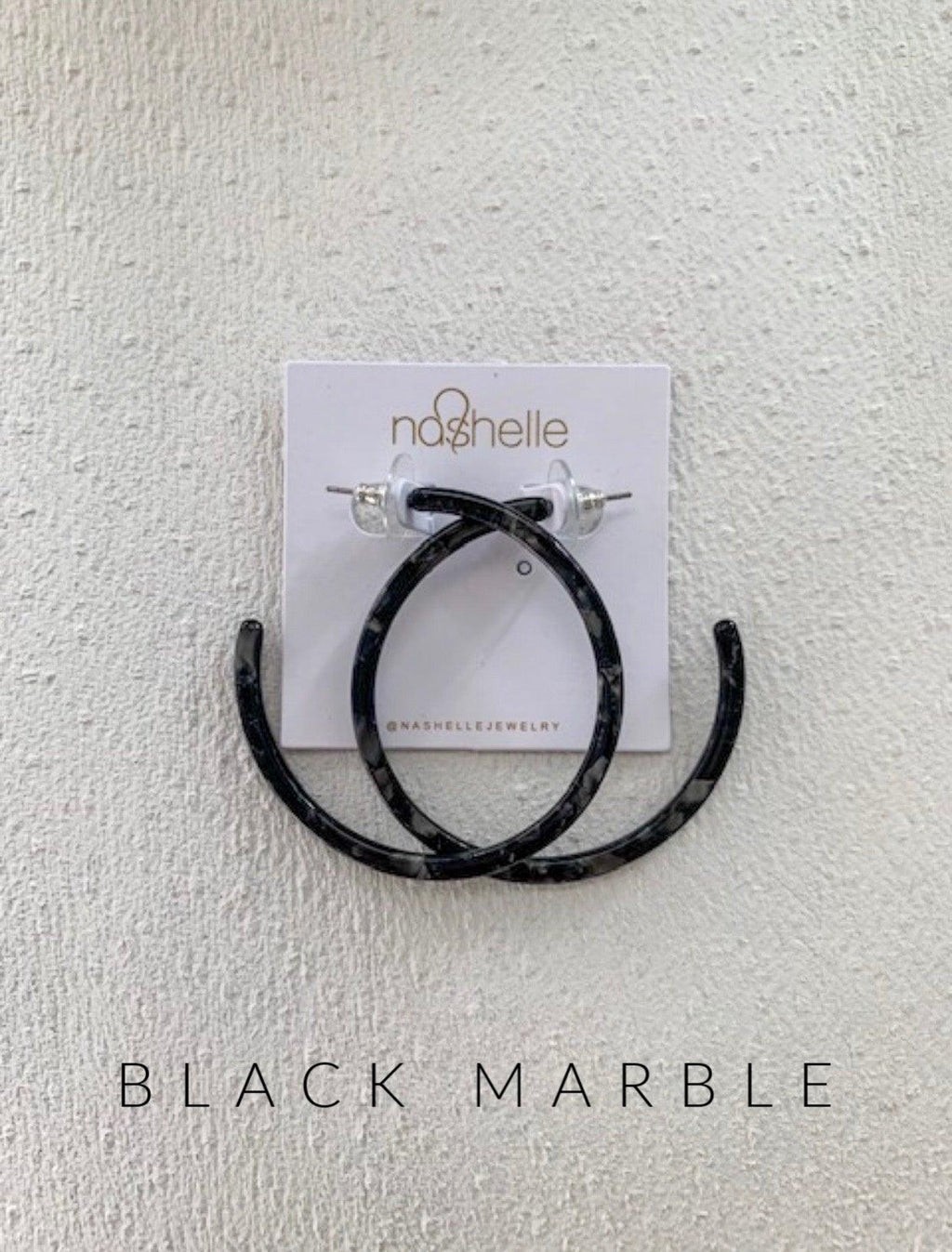 Harlow Resin Thin Hoop - Nashelle
