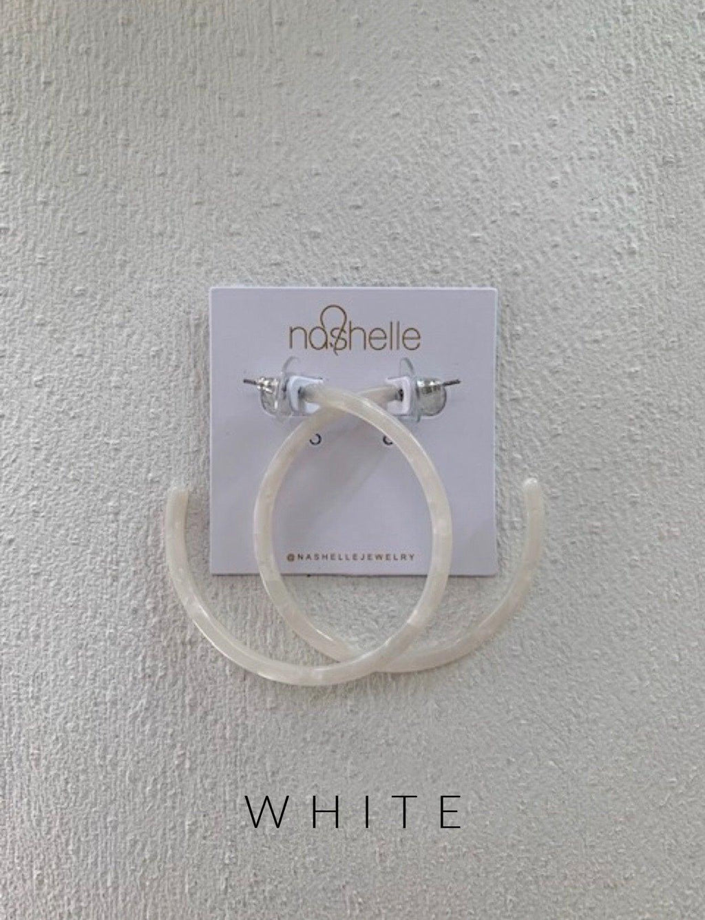 Harlow Resin Thin Hoop - Nashelle