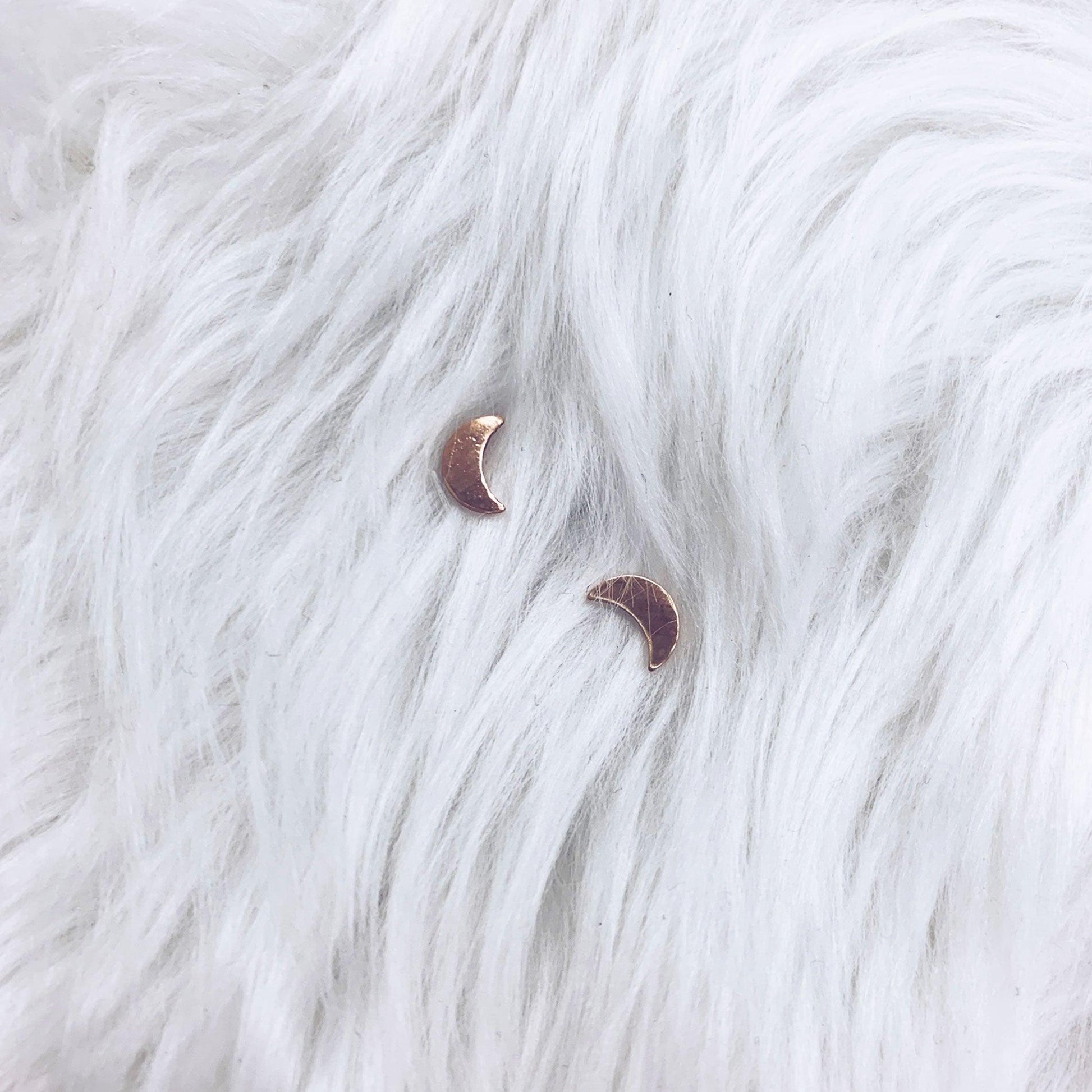 Moon Stud Earrings - Nashelle
