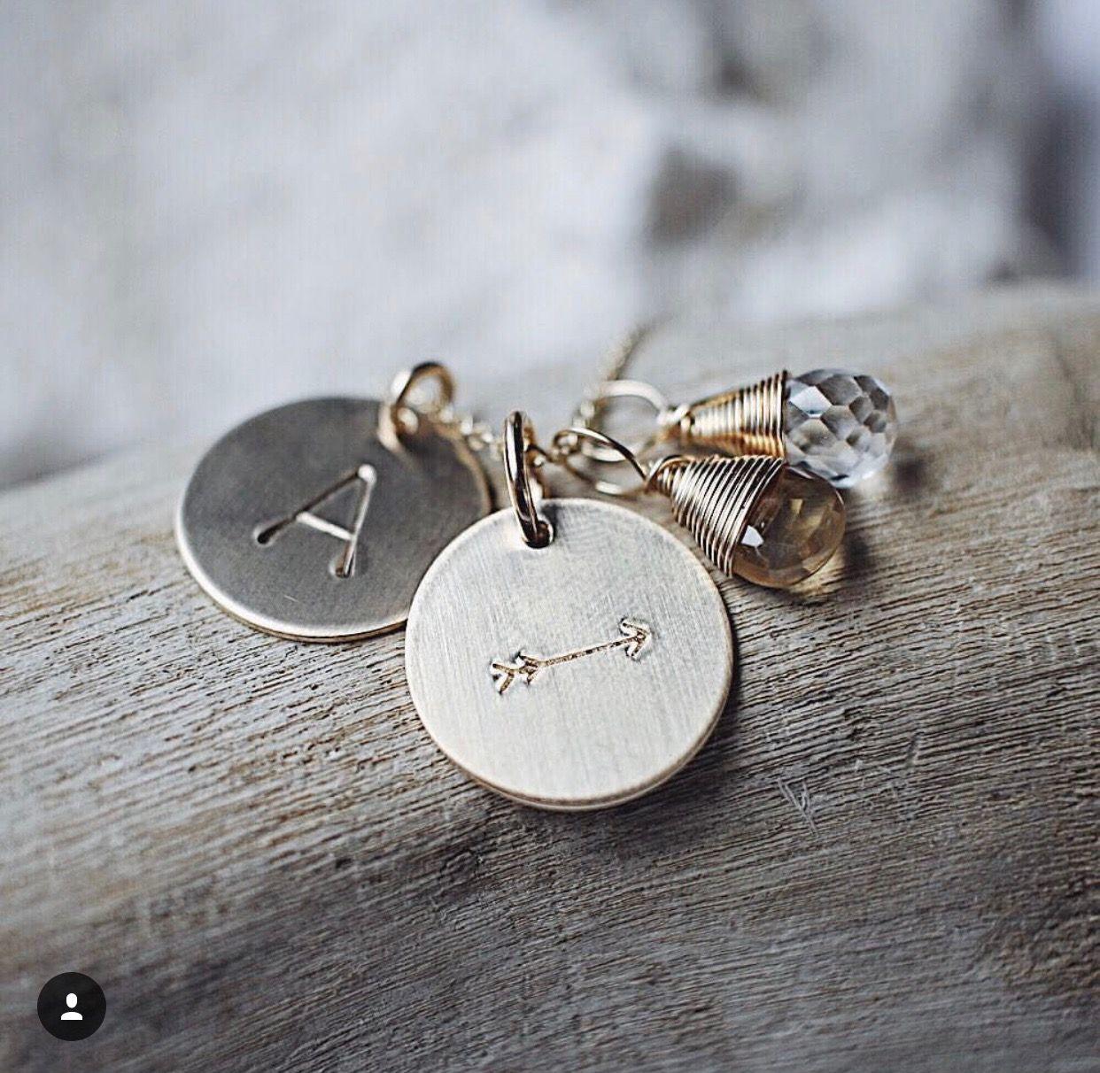 Double Classic Coin Necklace With 2 Gems - Nashelle