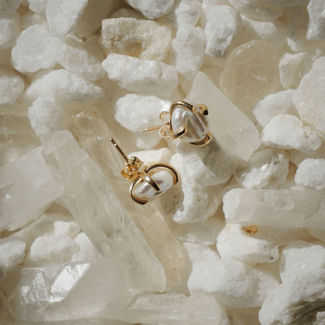 Pearl Gem Studs - Nashelle