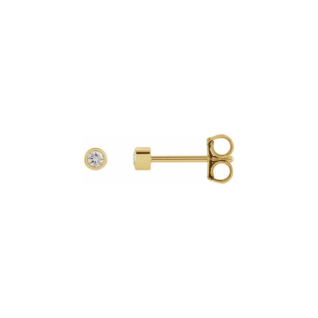 Diamond Bezel Studs - Nashelle