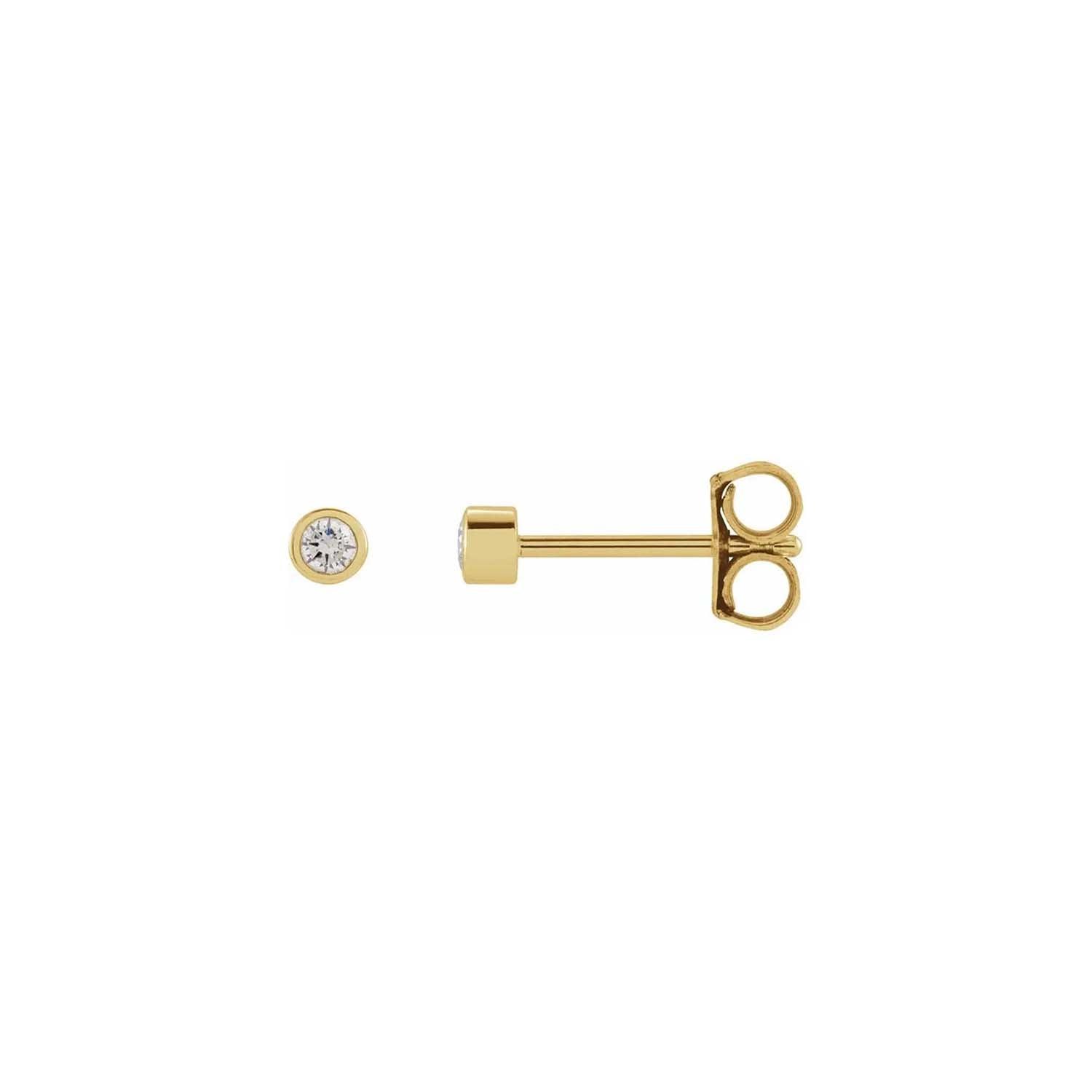 Diamond Bezel Studs - Nashelle