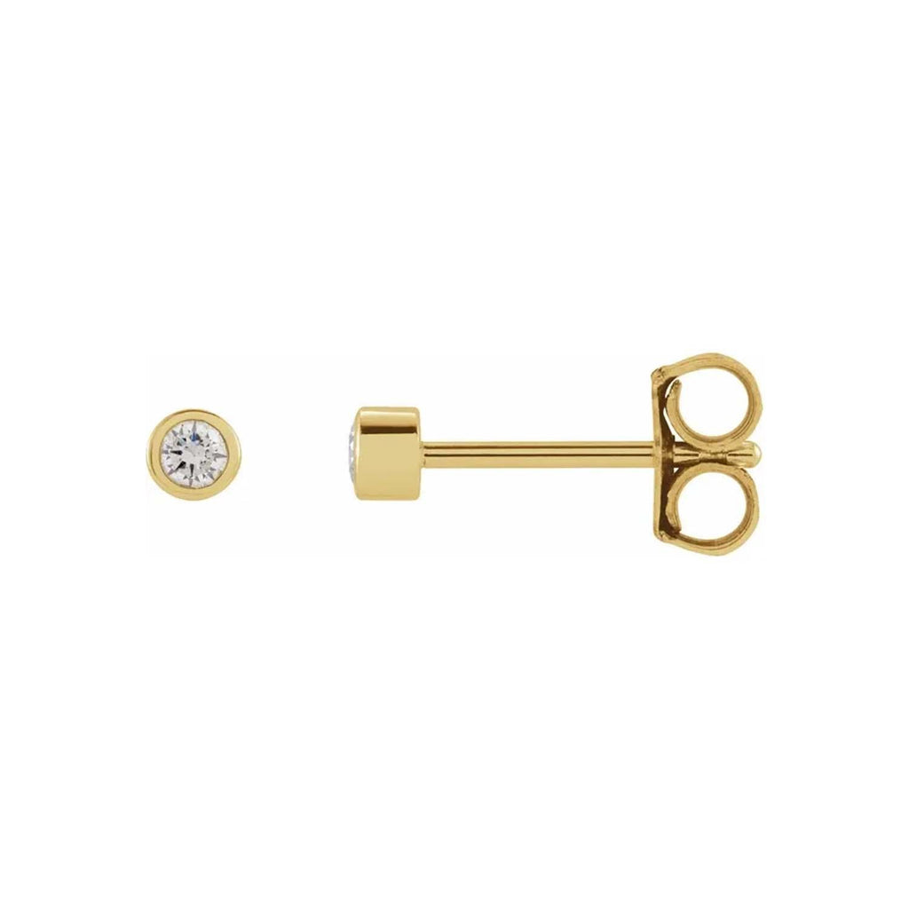 Diamond Bezel Studs - Nashelle