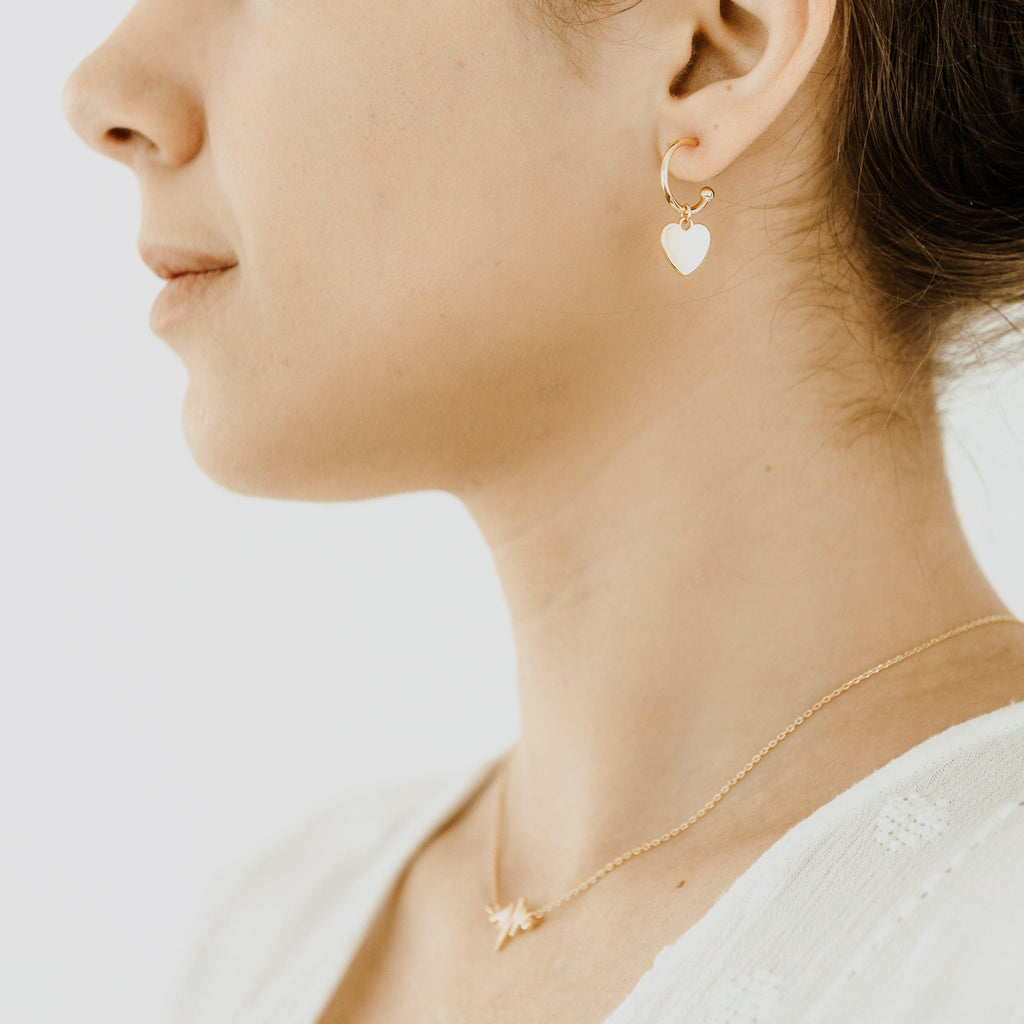 HARLOW Drop Heart Earrings - Nashelle