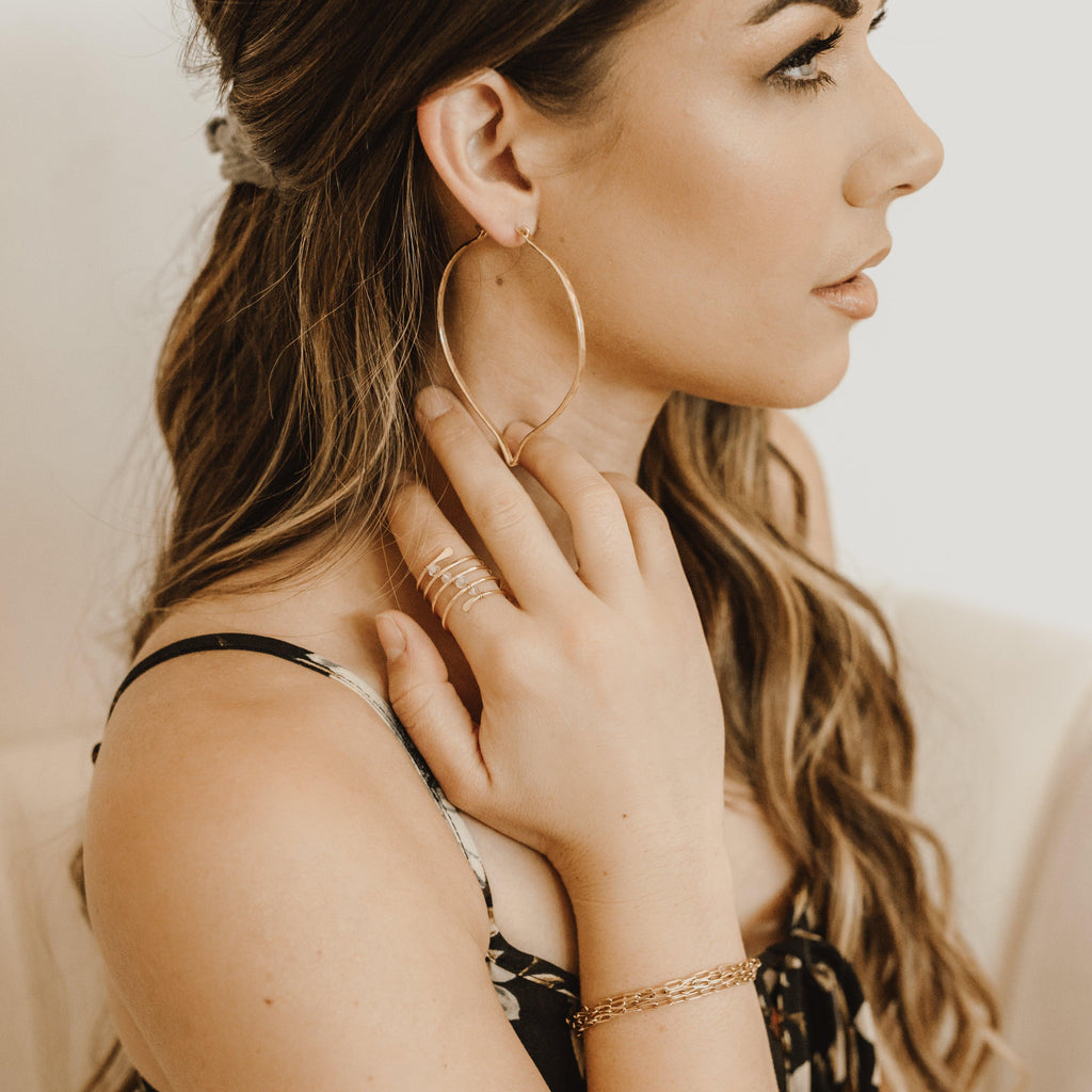 Coil Stone Ring - Nashelle