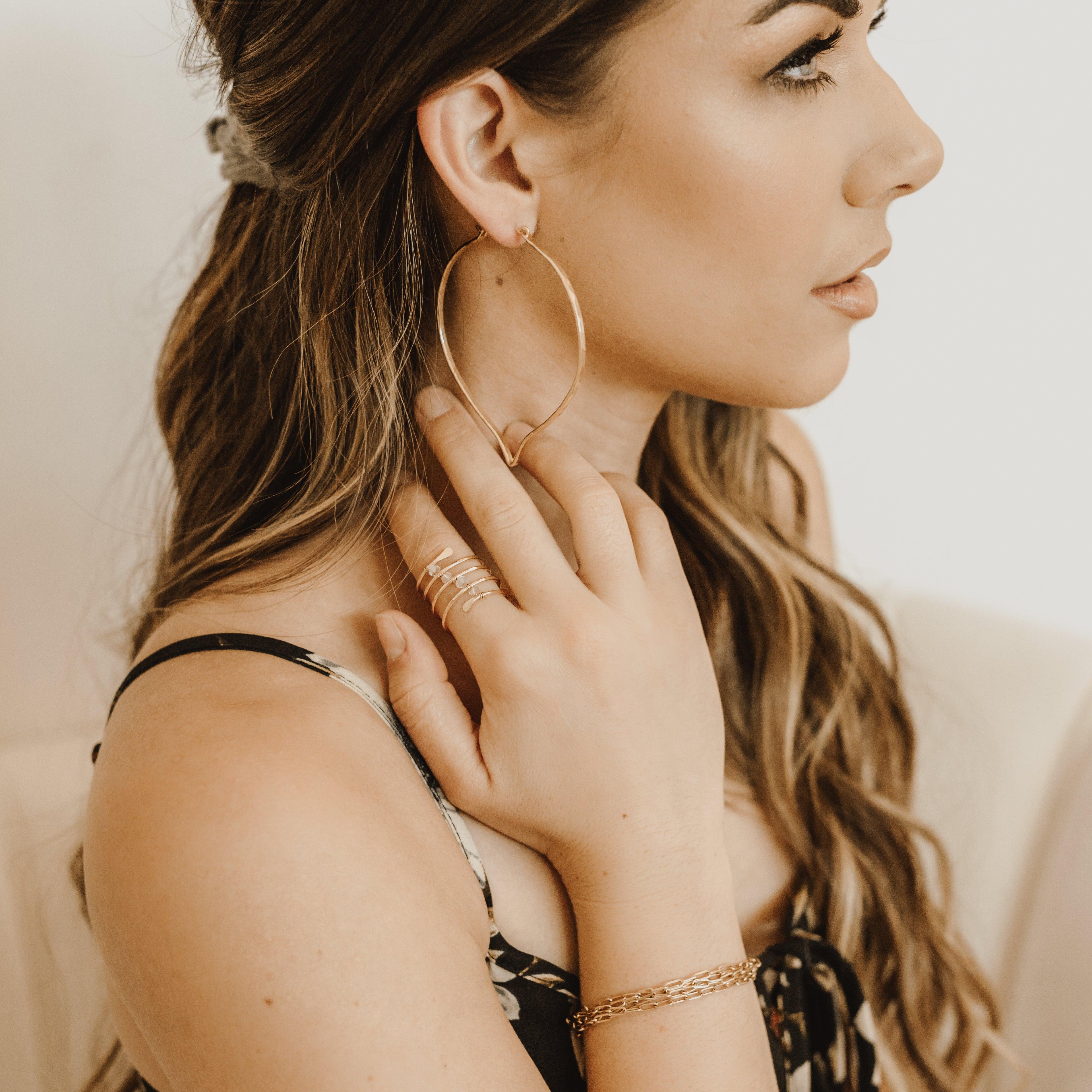 Coil Stone Ring - Nashelle