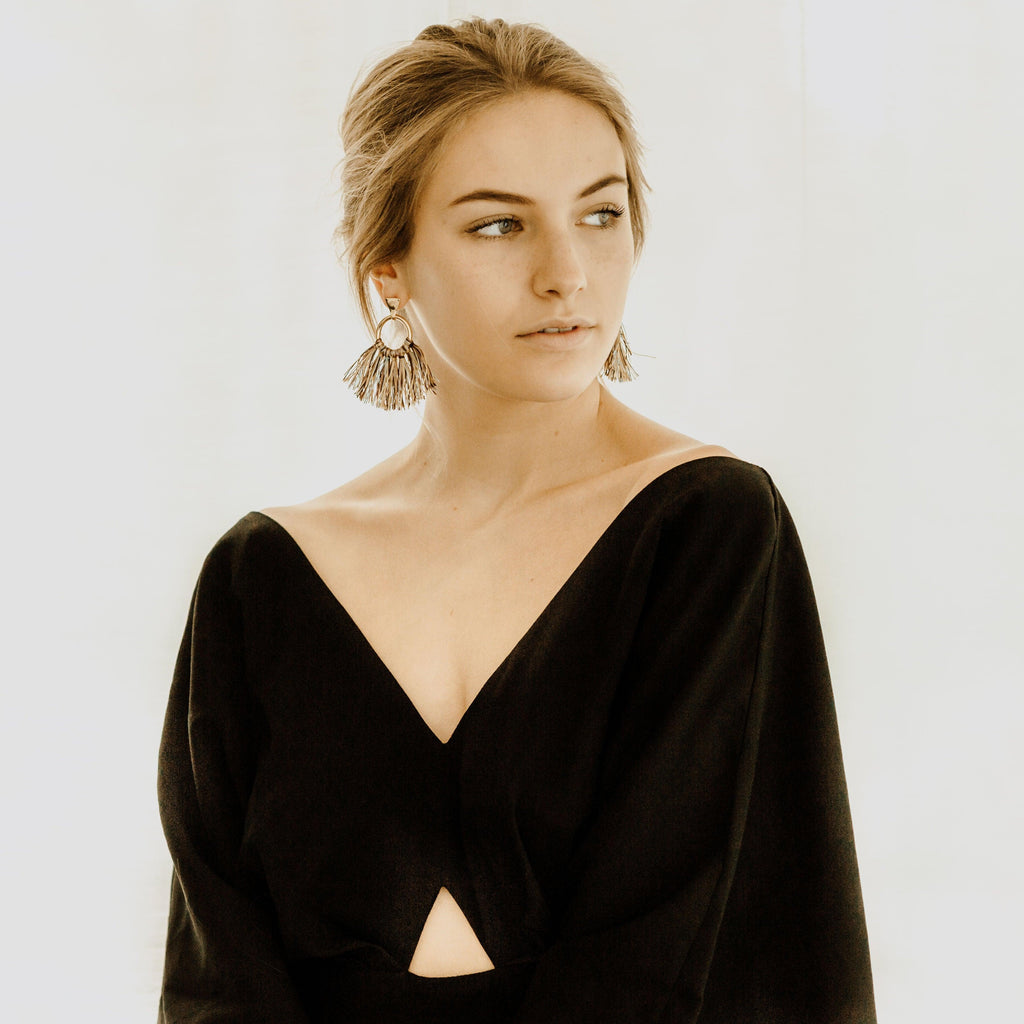 HARLOW Thick Fringe Earring - Nashelle