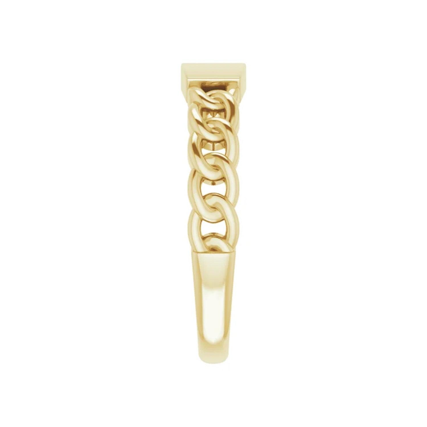 Chain Signet Ring - Nashelle