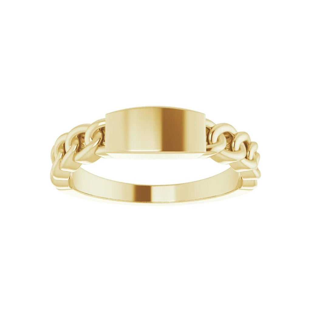 Chain Signet Ring - Nashelle