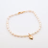Pearl Bracelet with Puffy Heart - Nashelle
