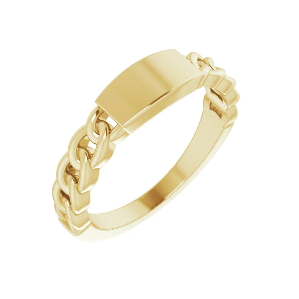 Chain Signet Ring - Nashelle