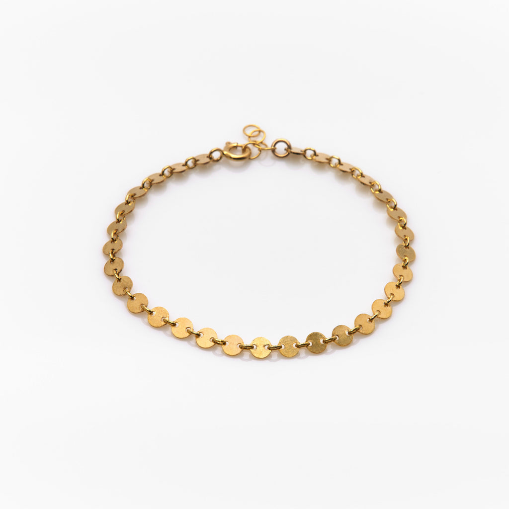 Disco Chain Bracelet | Gold Jewelry