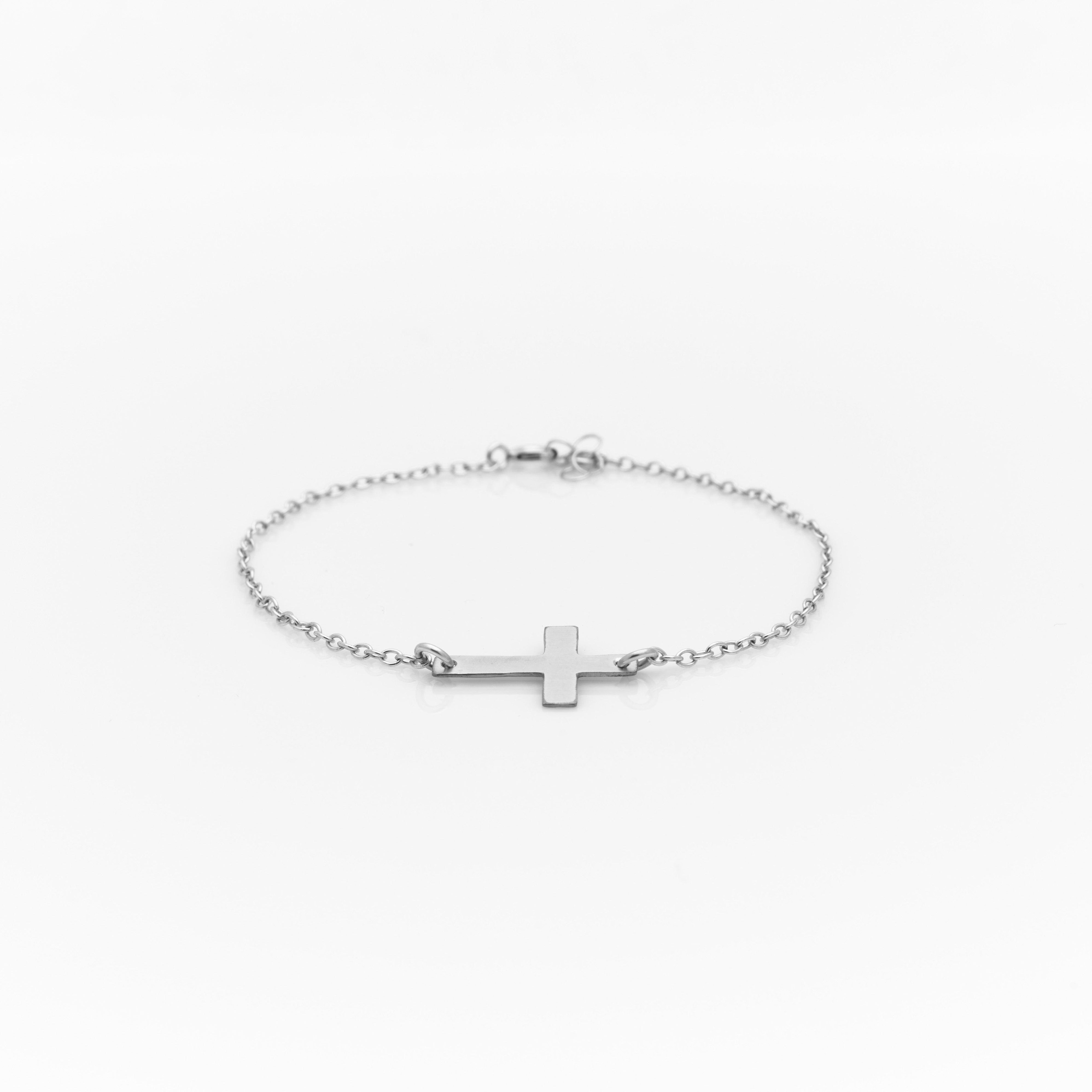 Cross Charm Bracelet Gold Jewelry