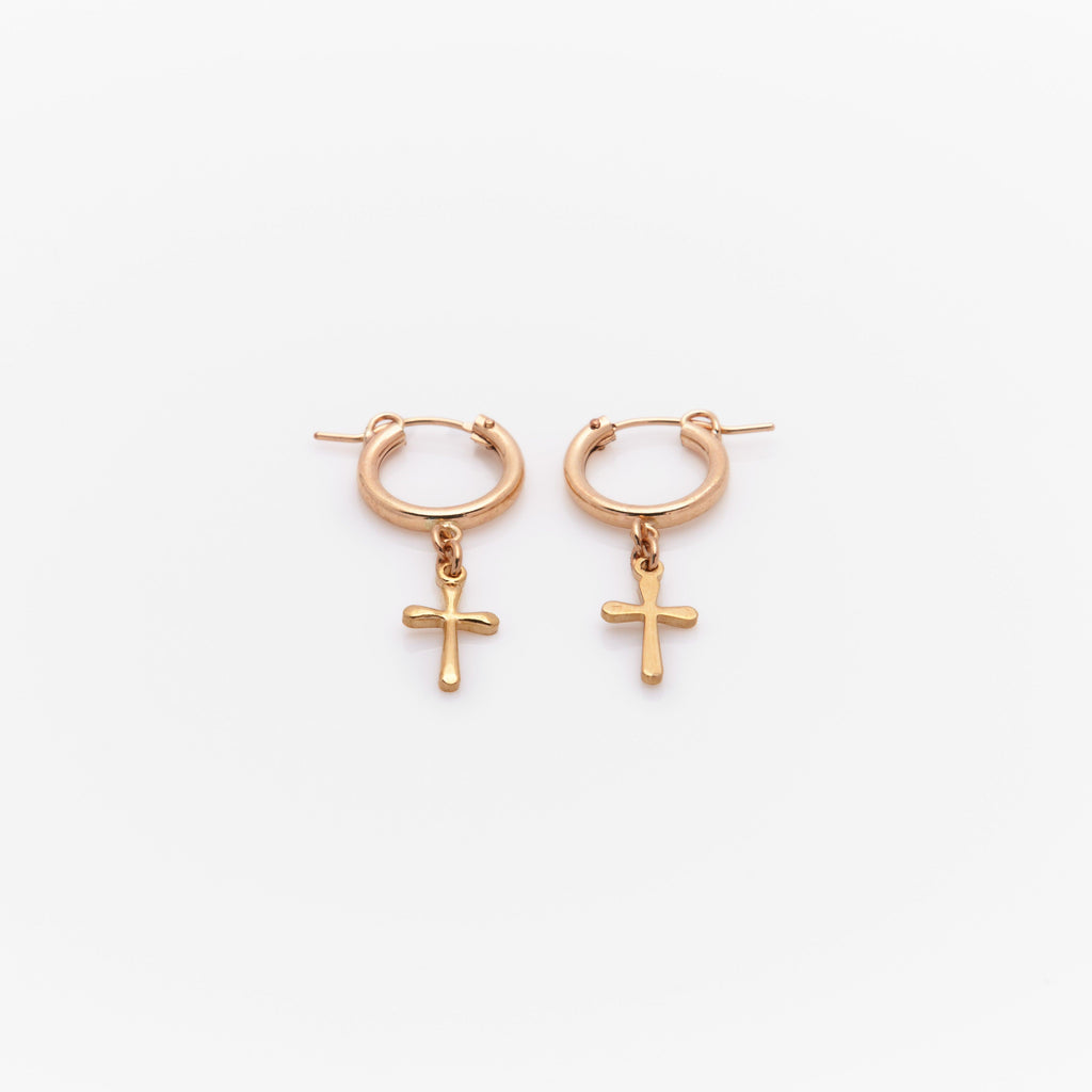 Muse Cross Drop Earrings - Nashelle