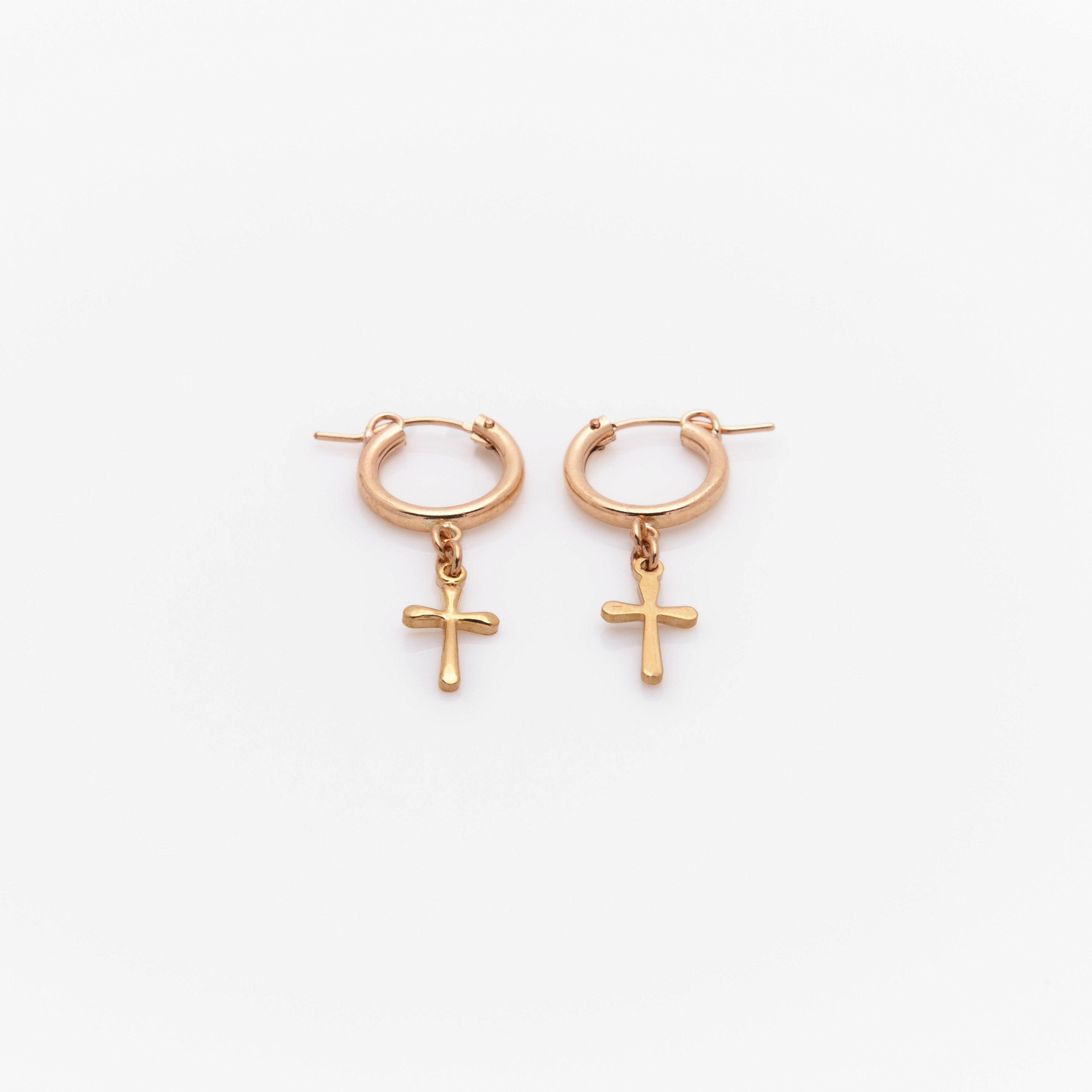 Muse Cross Drop Earrings - Nashelle