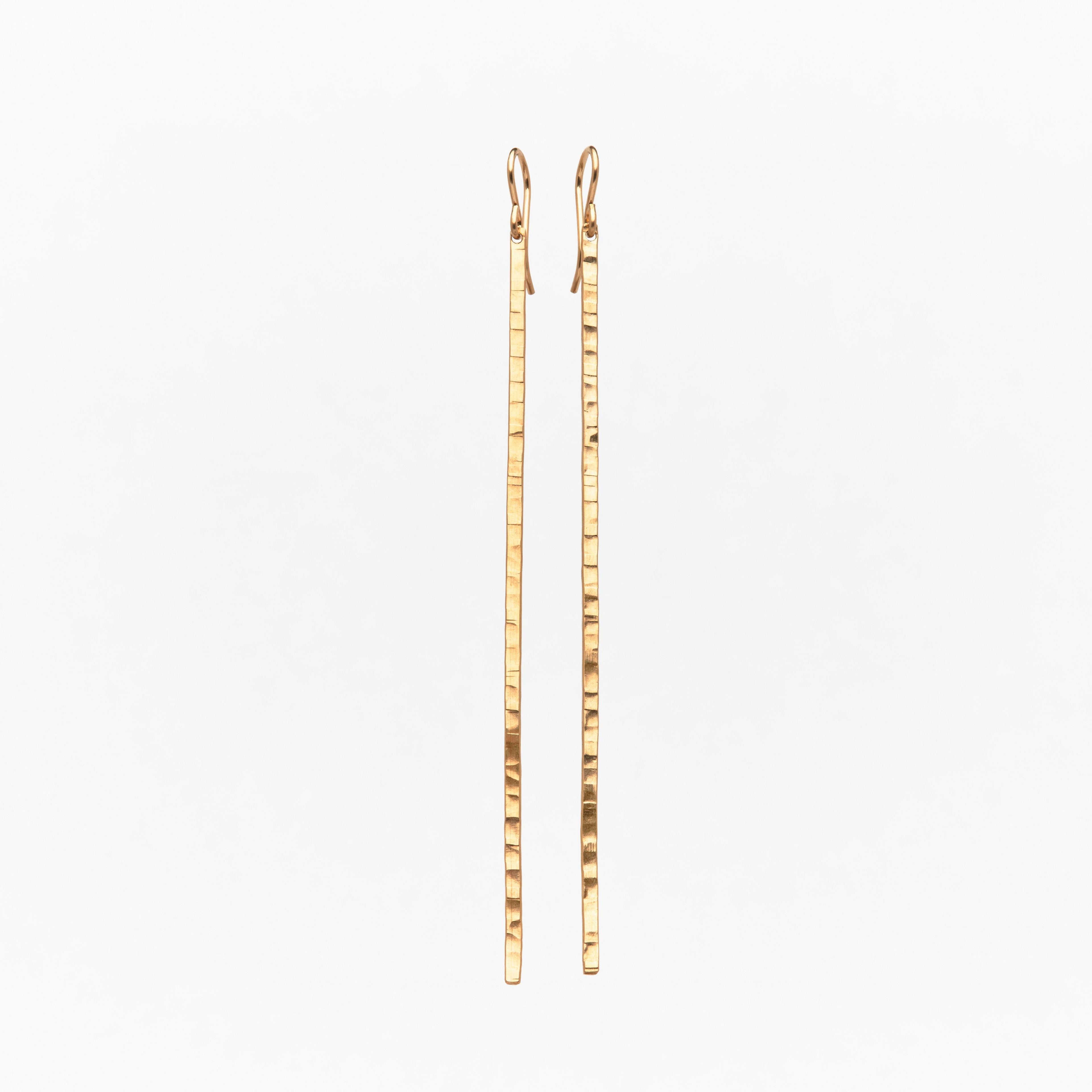Hammered Stick Earrings - Nashelle