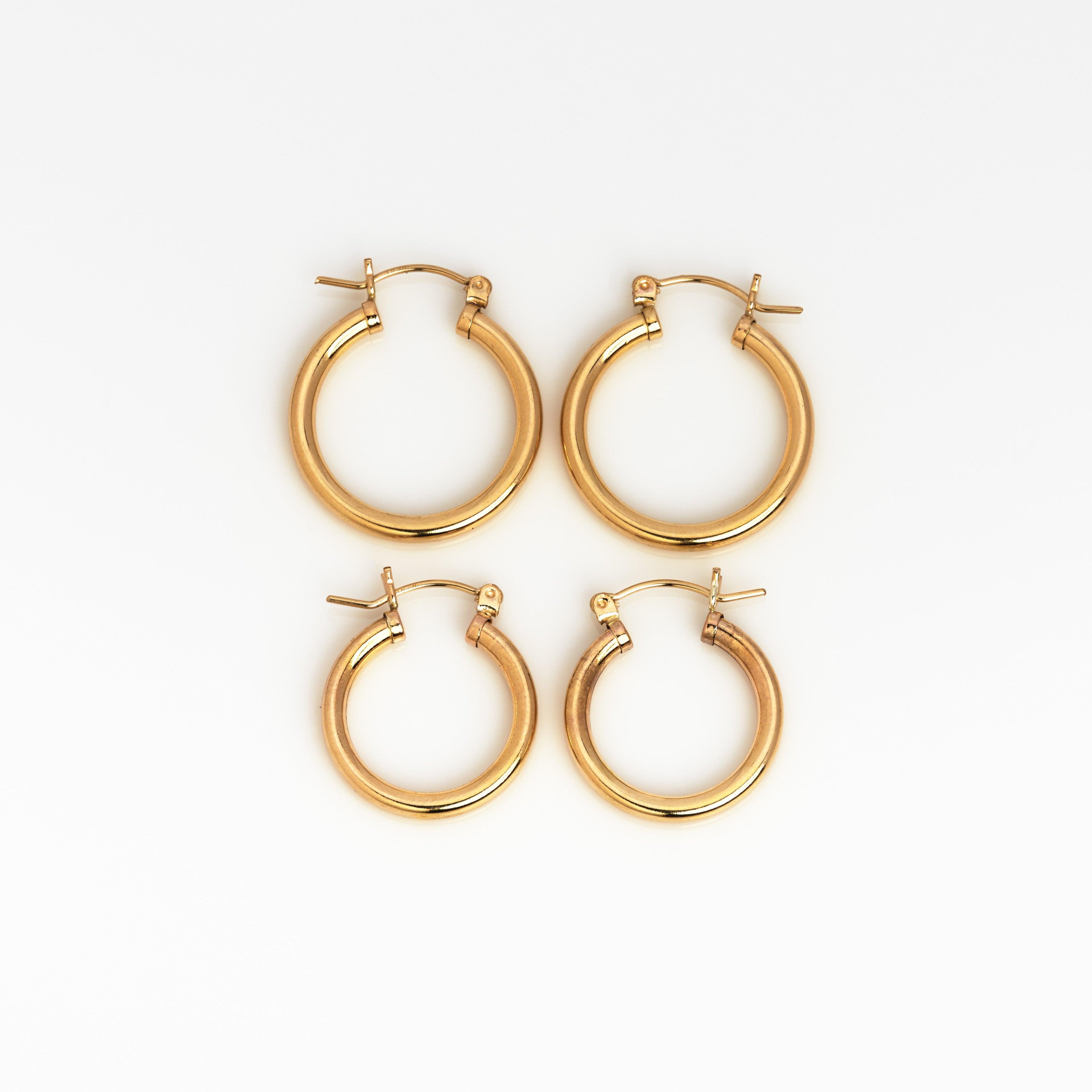 Muse Gold Hoops - Nashelle