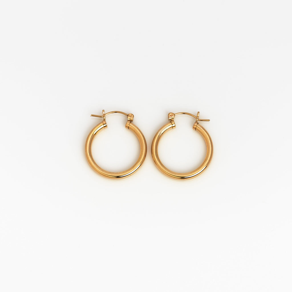 Muse Gold Hoops - Nashelle