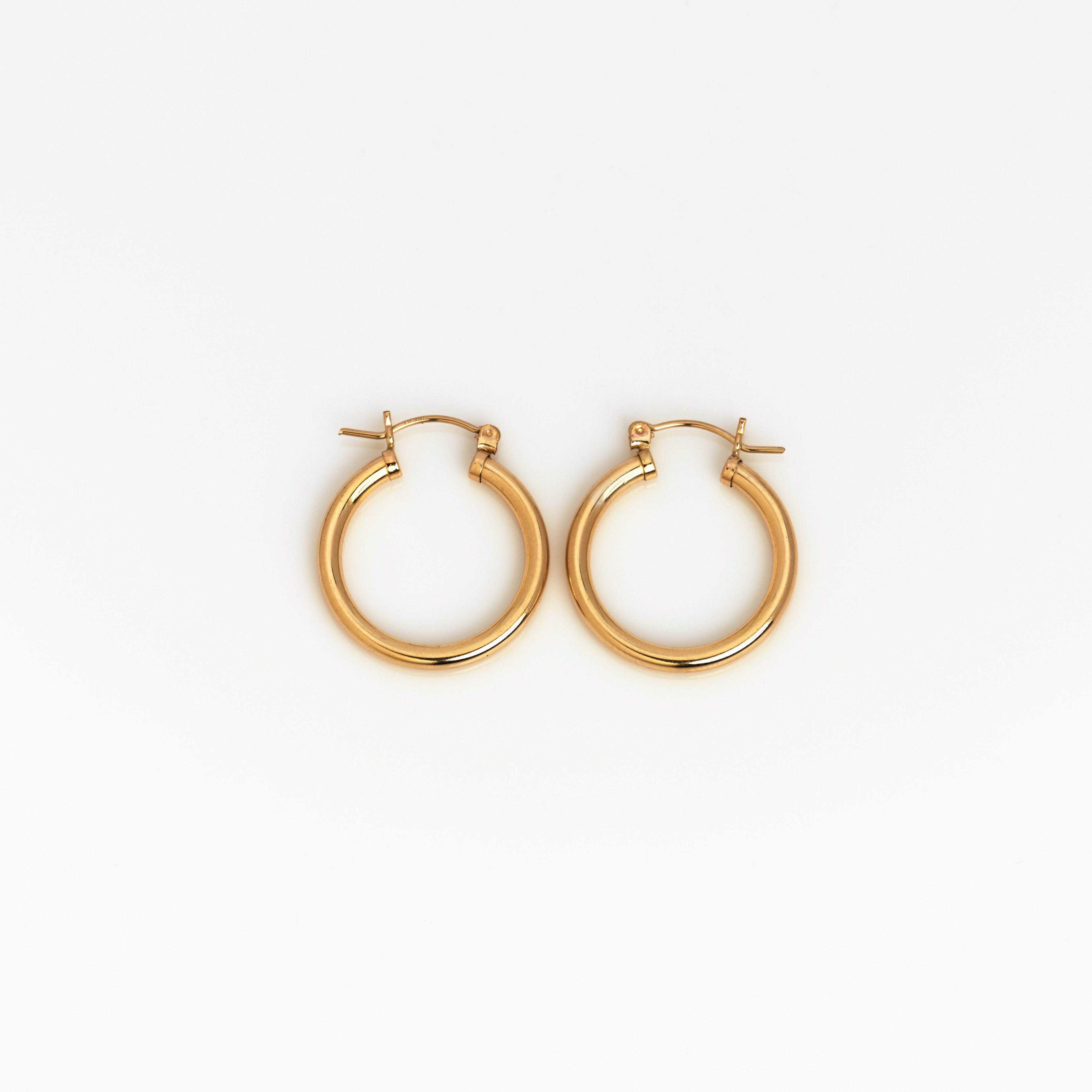 Muse Gold Hoops - Nashelle