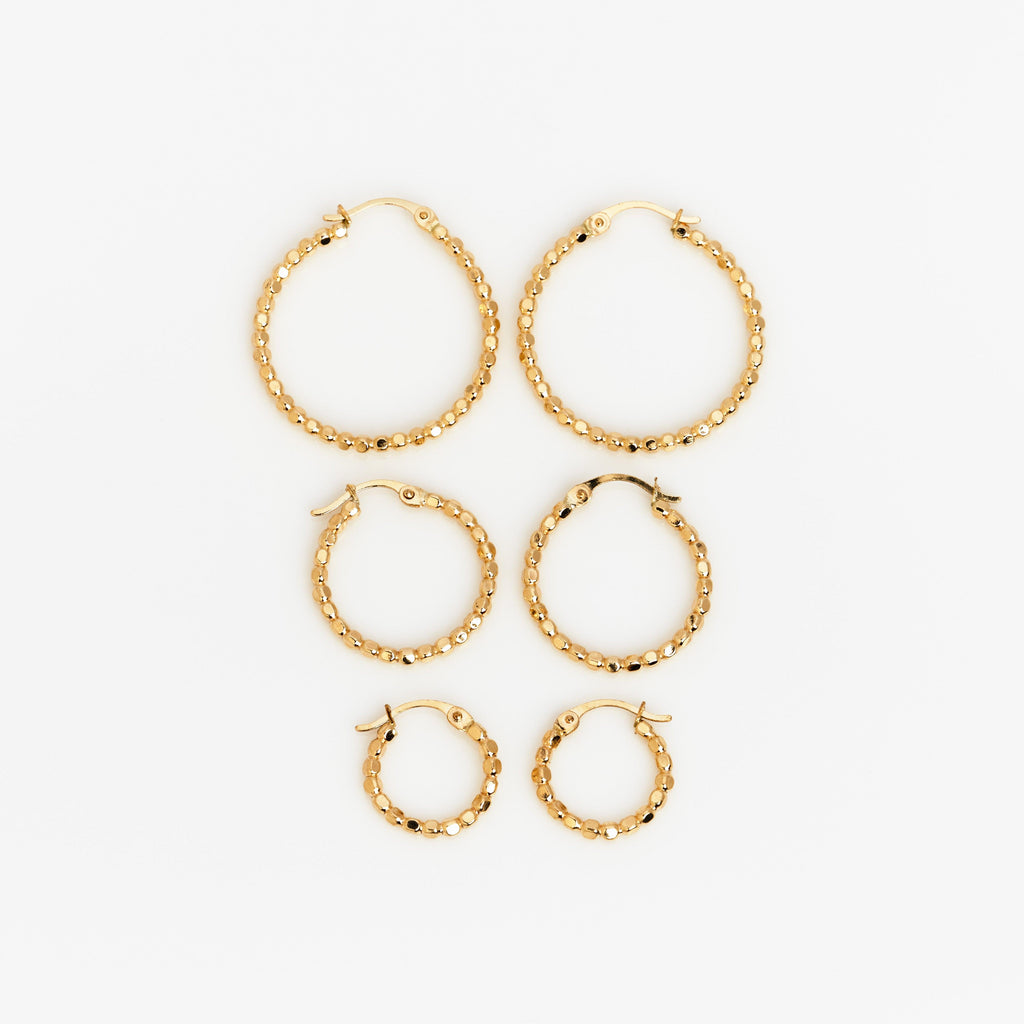 Muse Dot Hoop Earrings - Nashelle