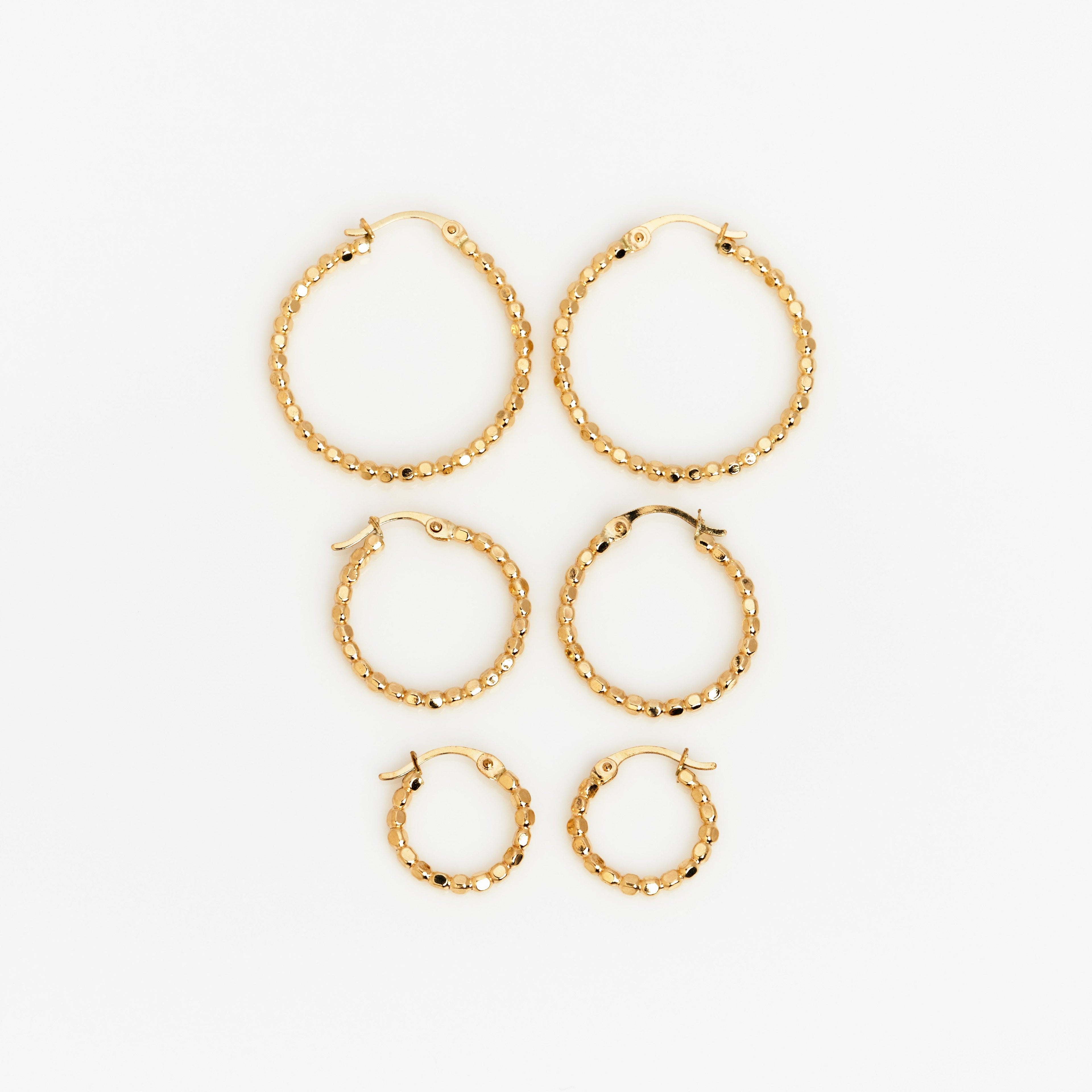 Muse Dot Hoop Earrings - Nashelle