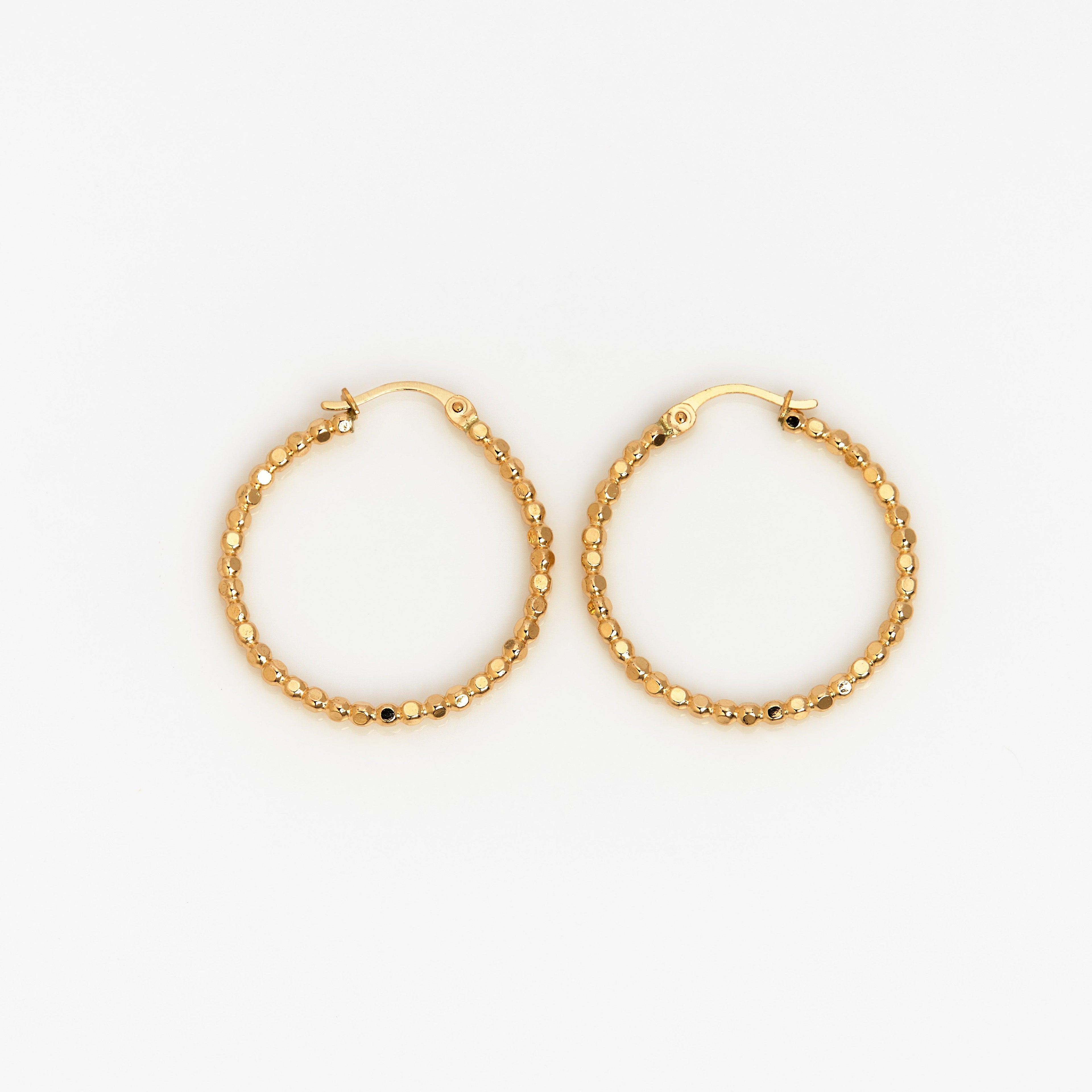 Muse Dot Hoop Earrings - Nashelle