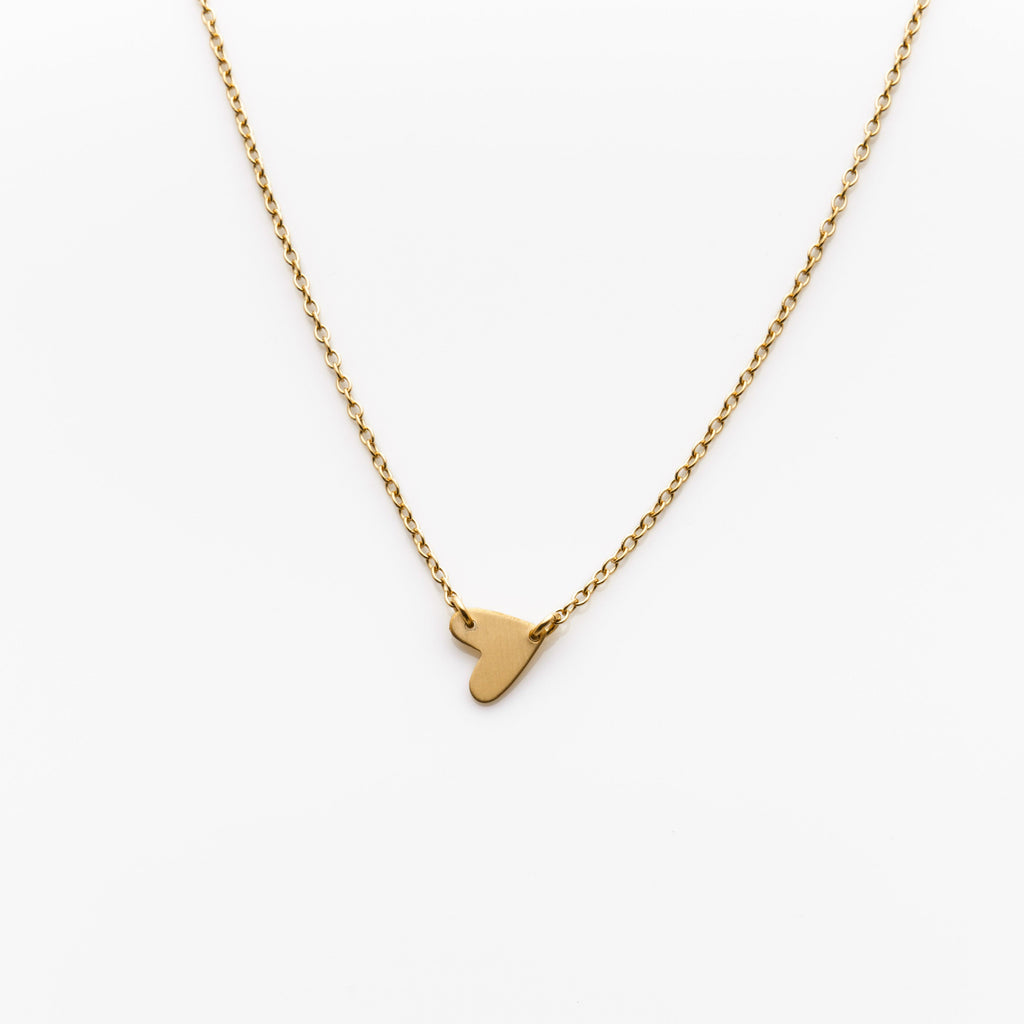 Mini Side Heart Choker - Nashelle