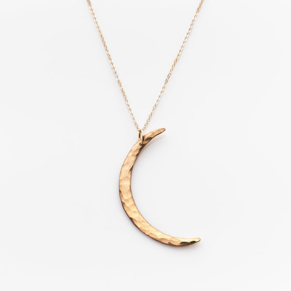 crescent moon necklace by nashelle