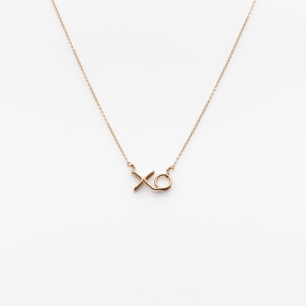18k Gold Layered Heart Shape XOXO Set of Bracelet and Necklace Availab –  Bella Joias Miami