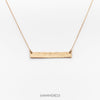 14k gold bar necklace