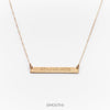 classic bar necklace by nashelle