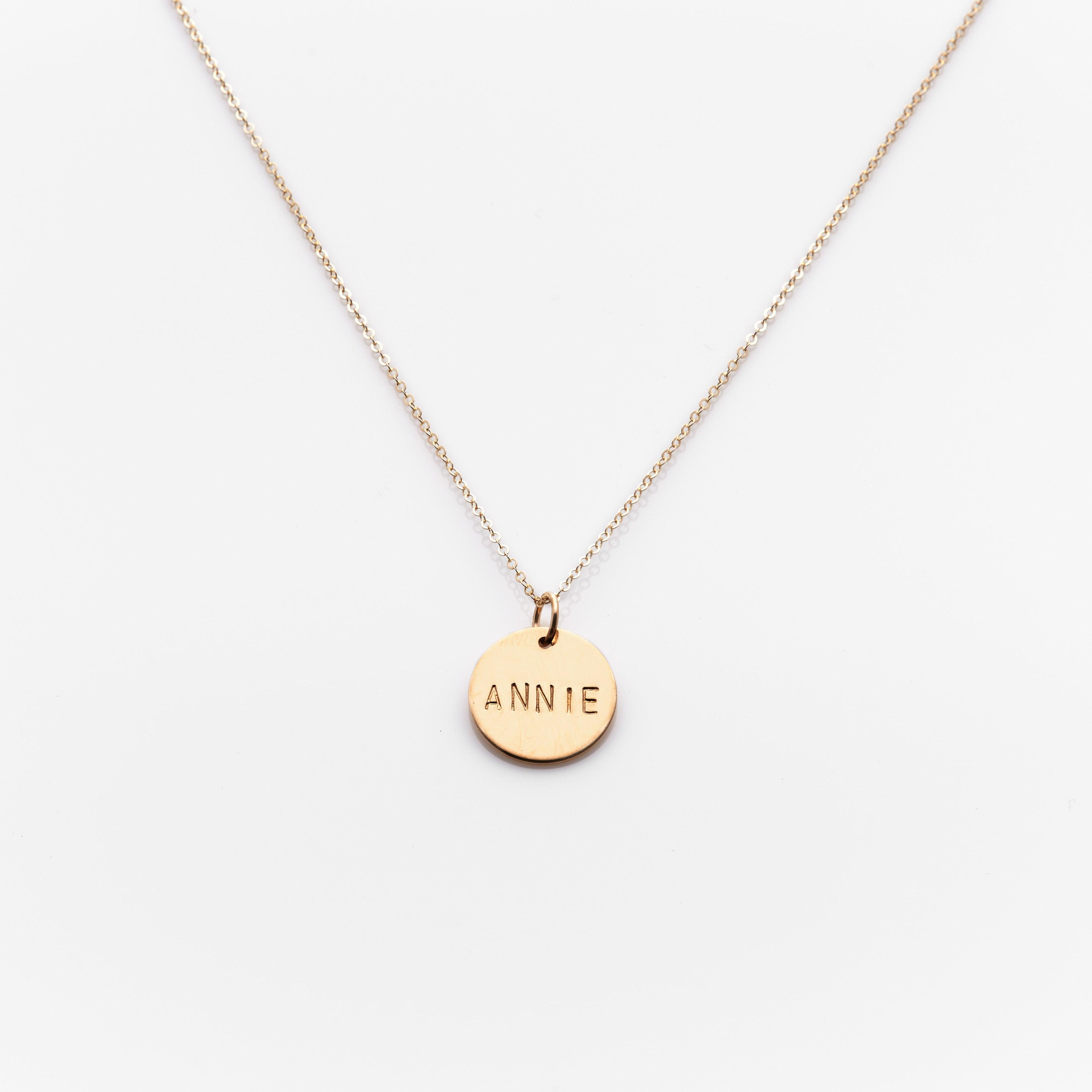 Classic Coin Straight Stamp Necklace - Nashelle