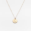 Single Letter Classic Coin Necklace