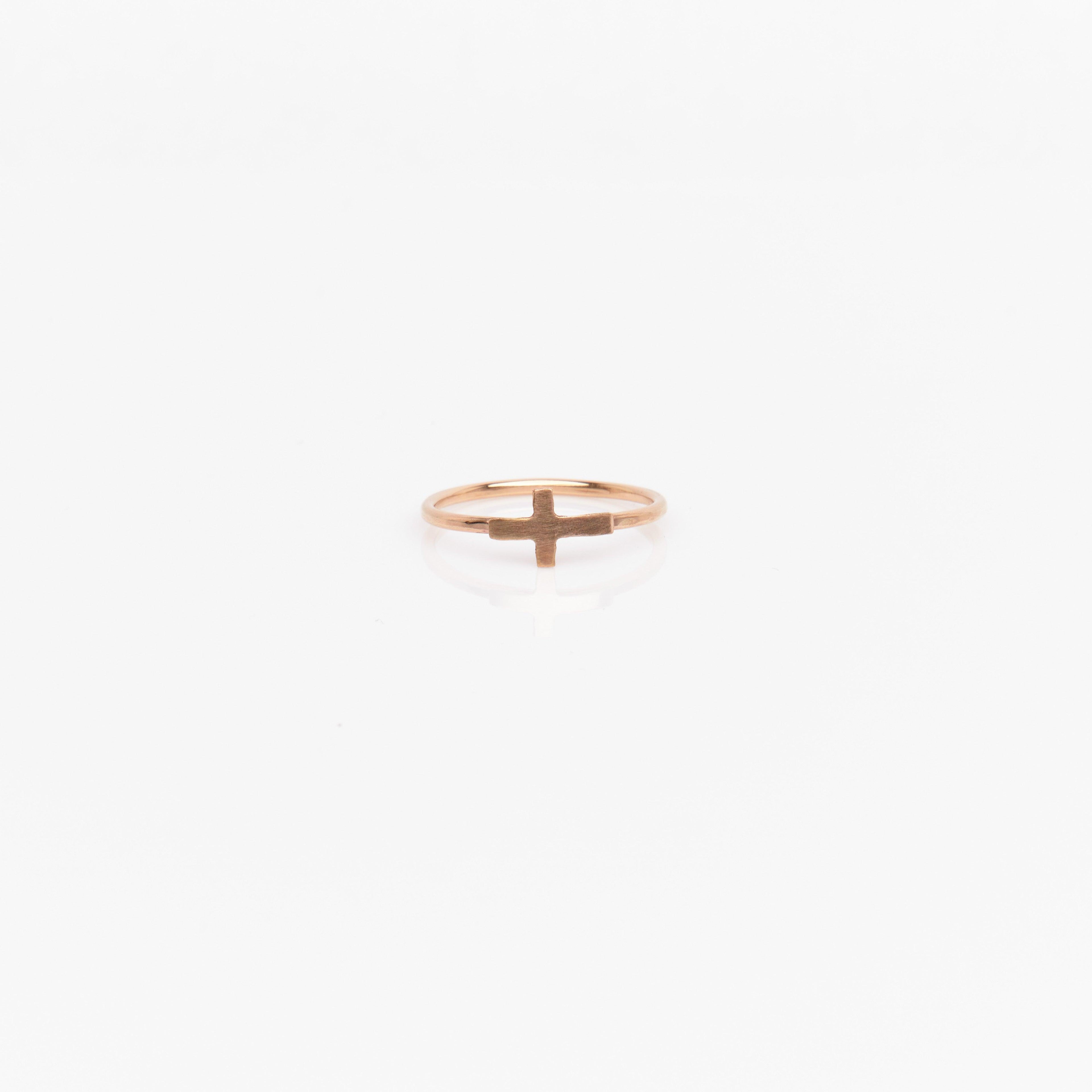Cross Charm Ring - Nashelle