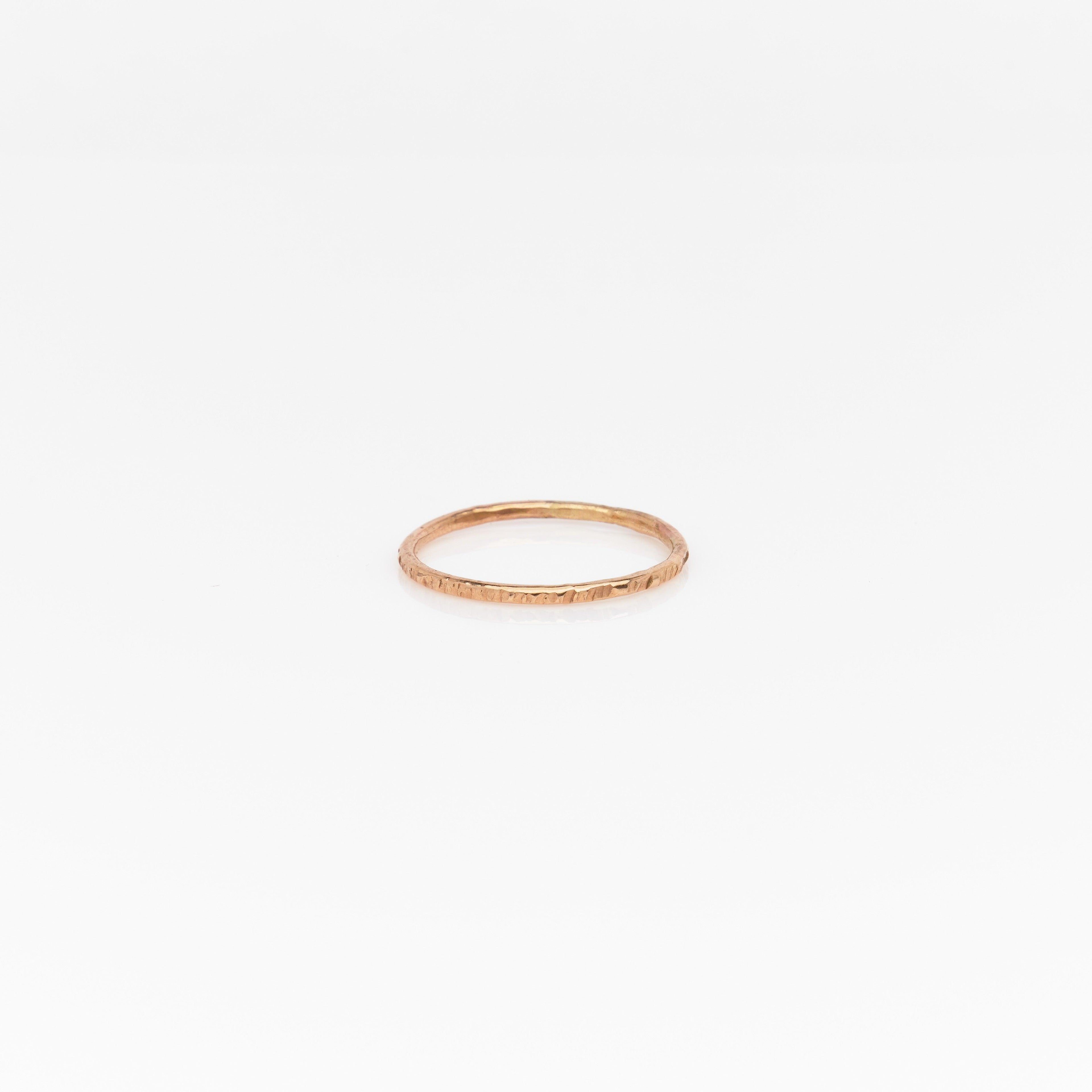 Thin Textured Ring - Nashelle