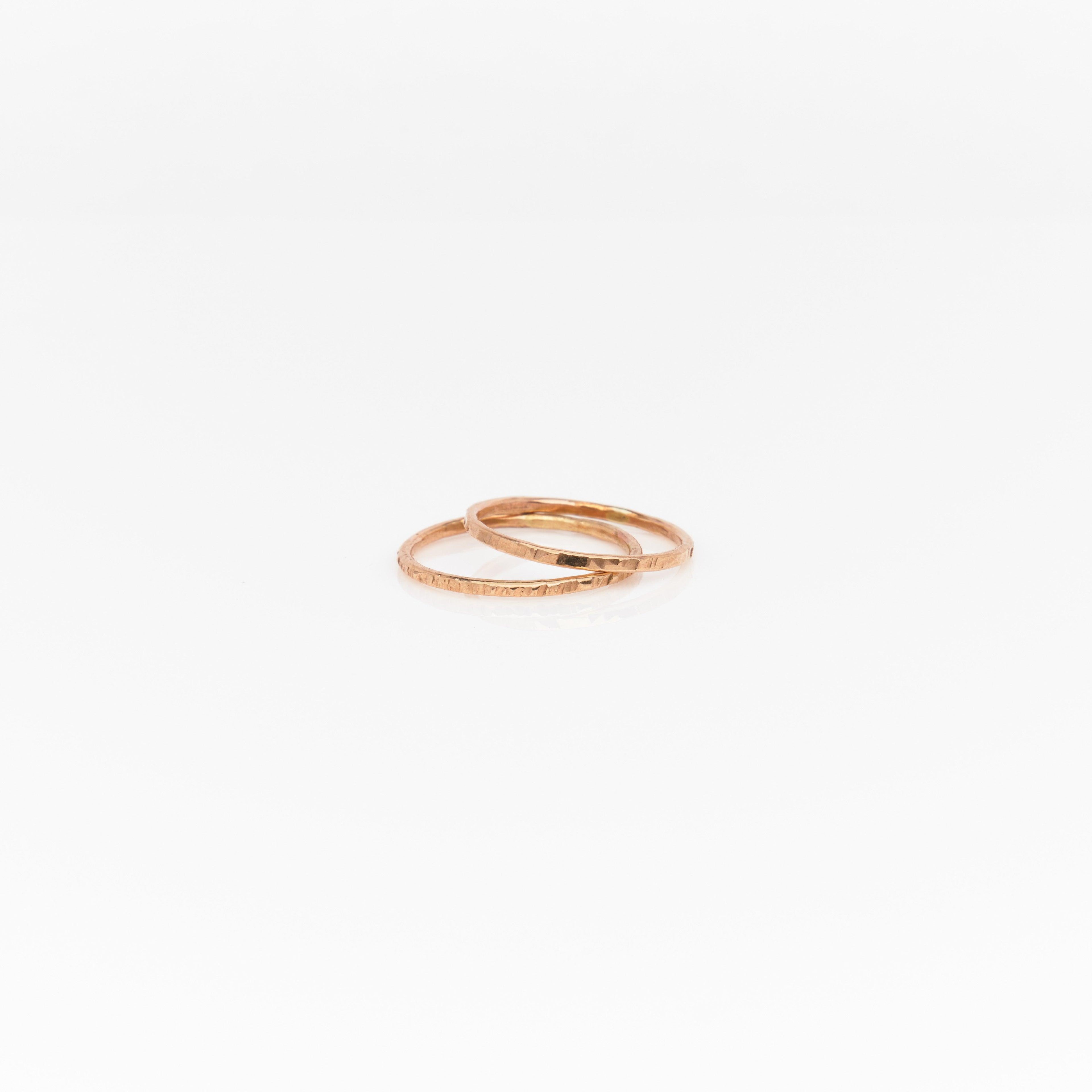 Thin Textured Ring - Nashelle