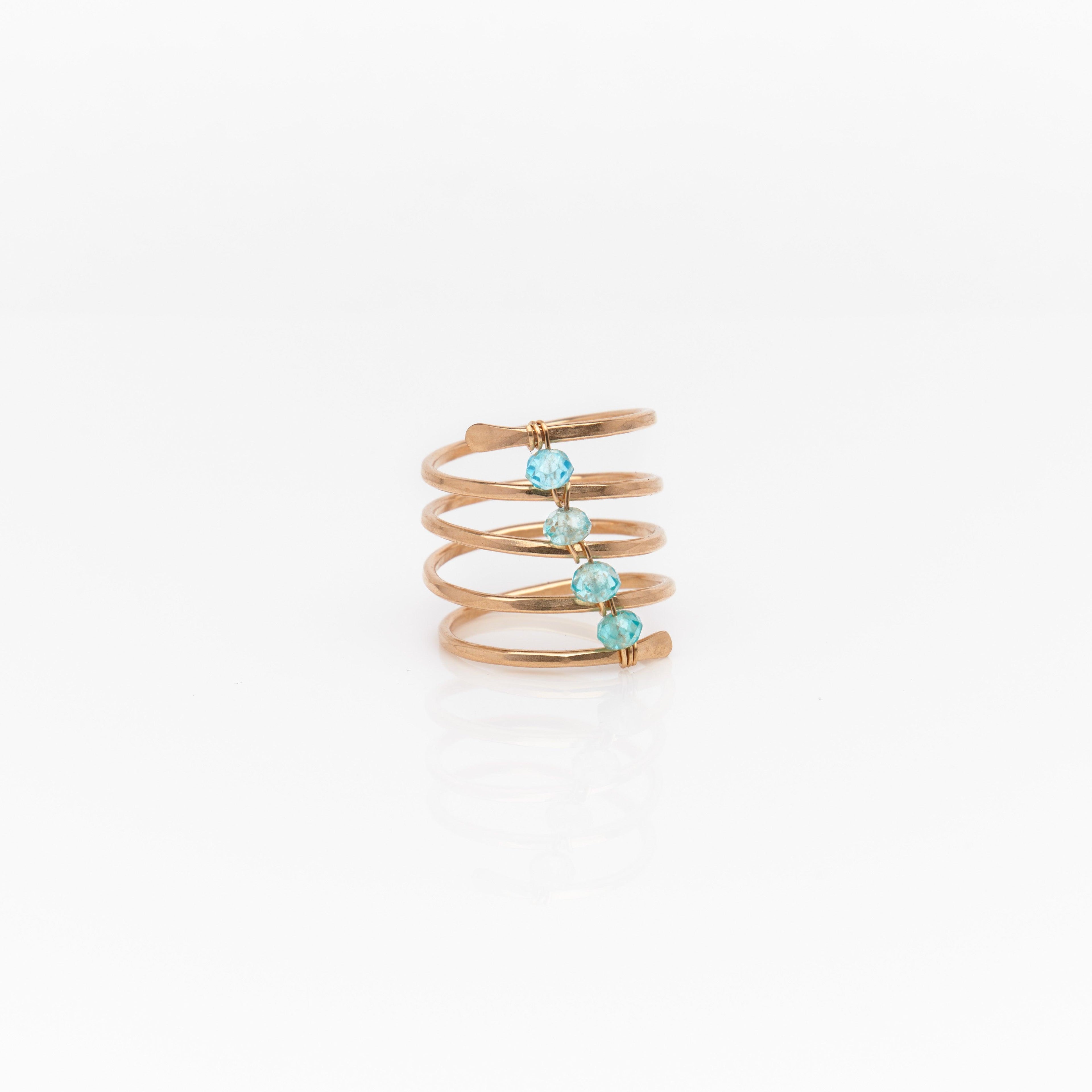 Coil Stone Ring - Nashelle
