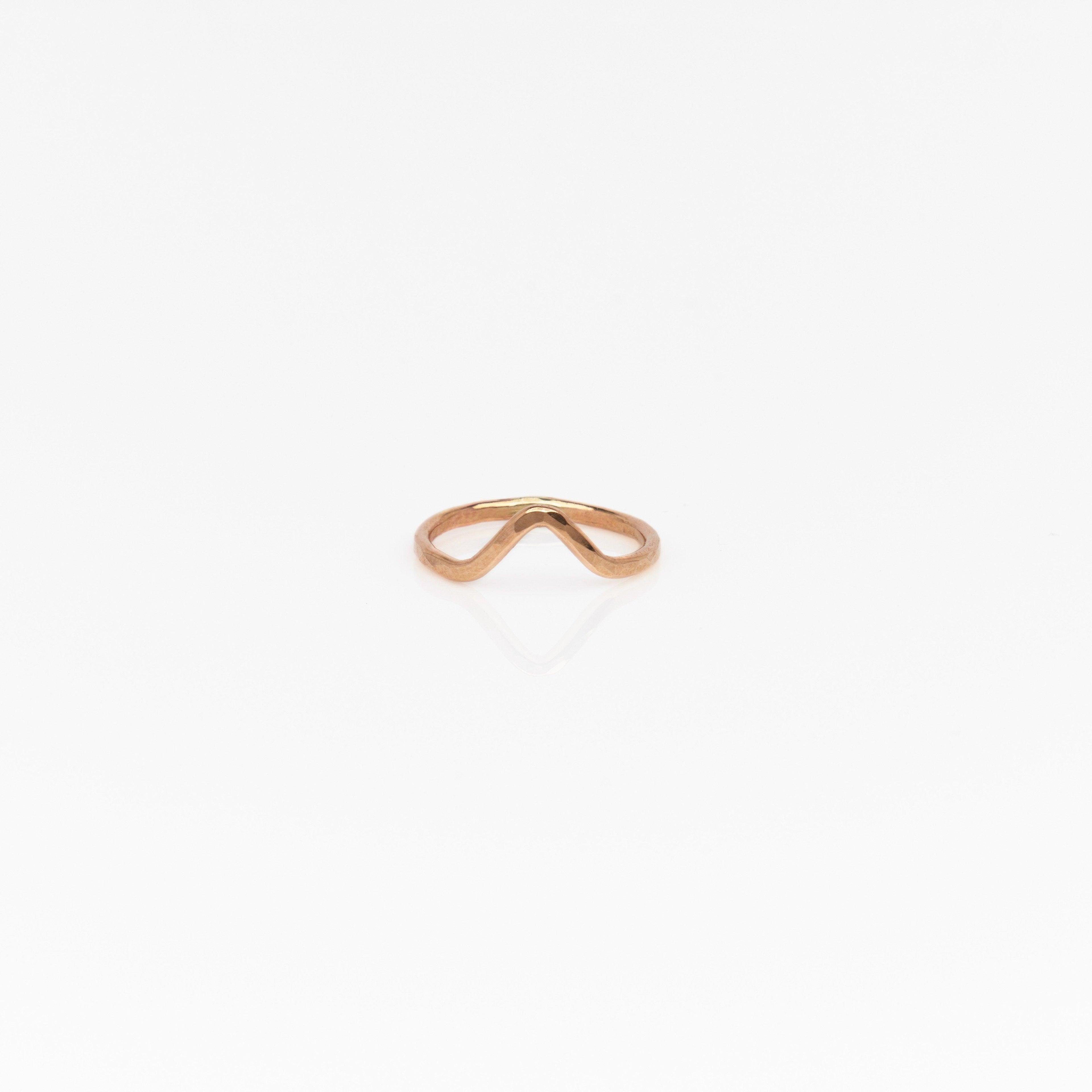 Chevron Midi Ring - Nashelle