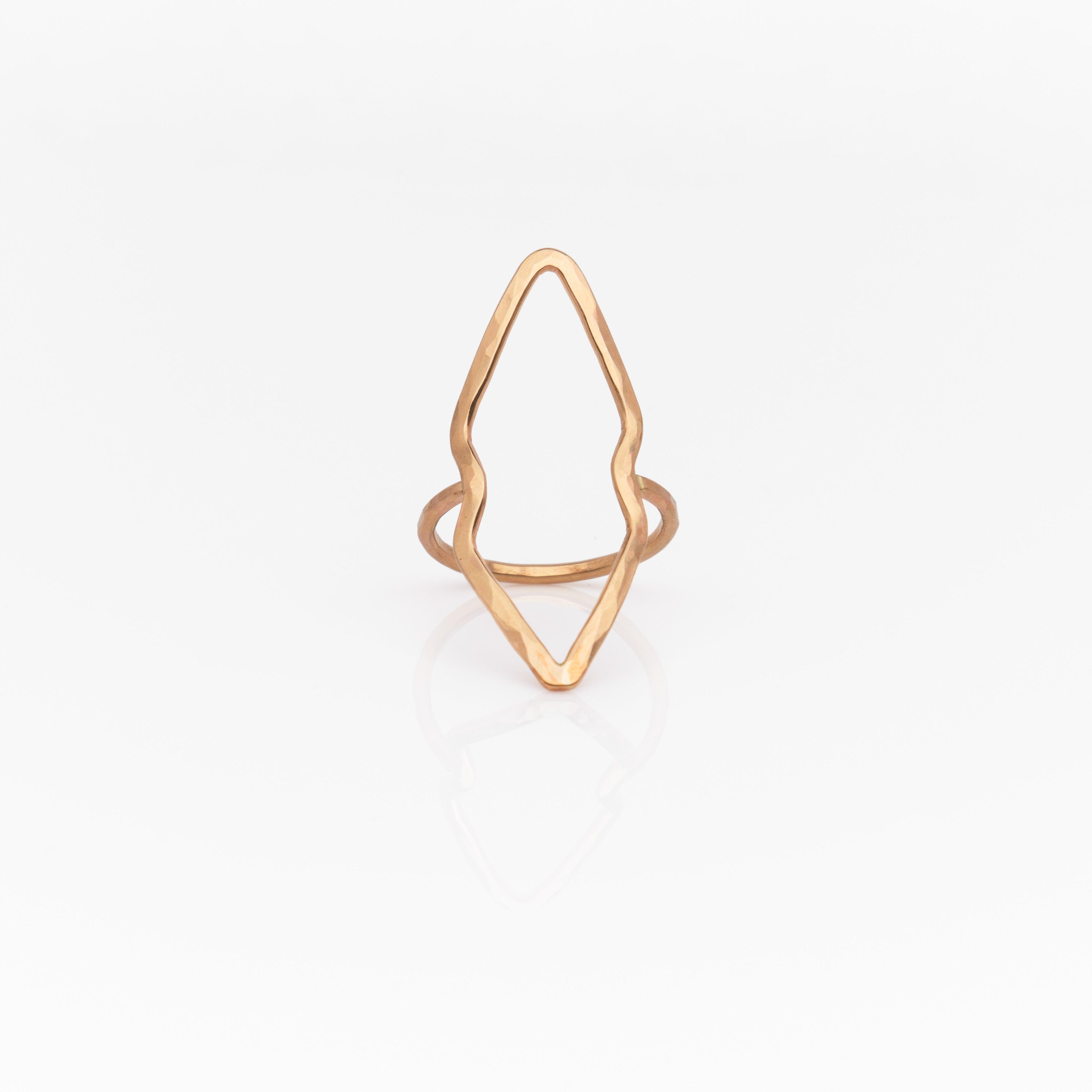 Double Edge Arrow Ring - Nashelle