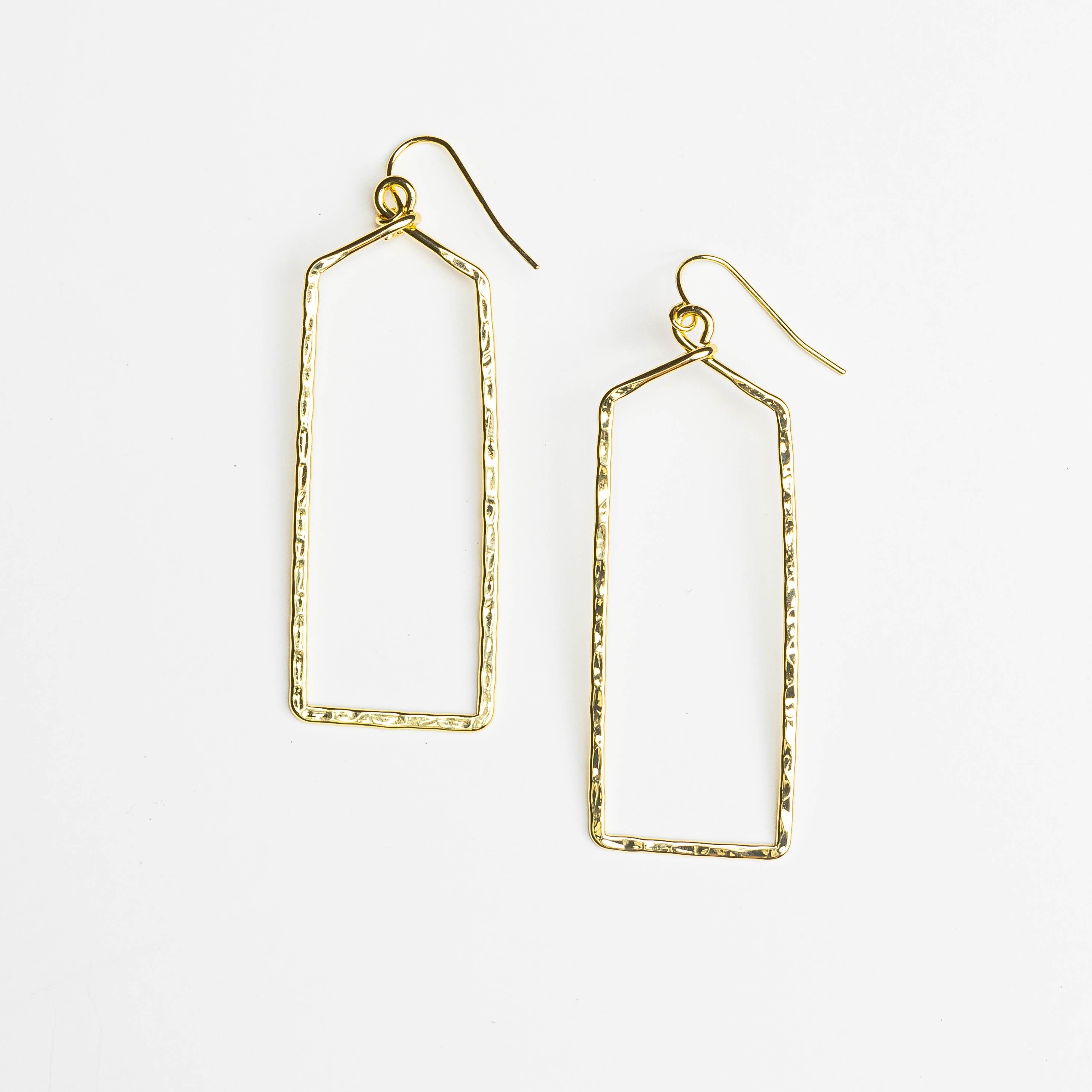 HARLOW Rectangle Drop Earrings - Nashelle