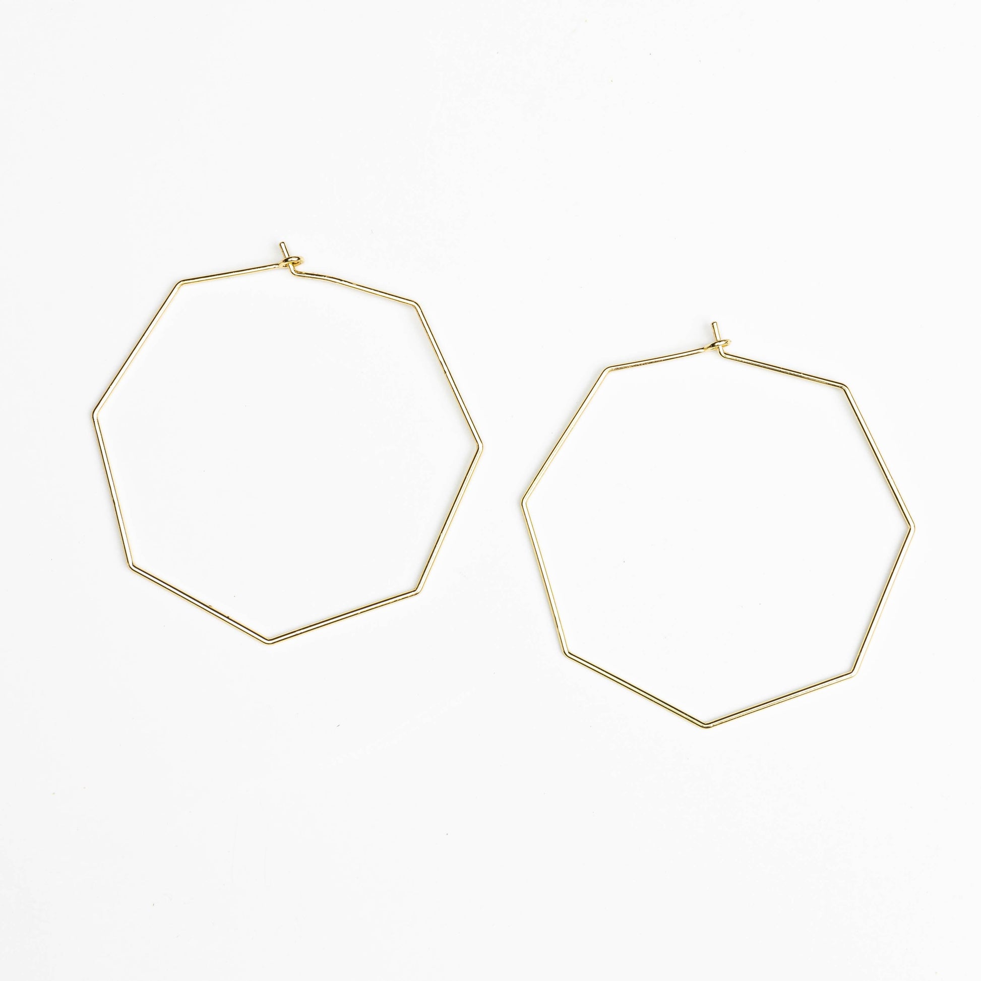 HARLOW Octagon Hoop Earrings - Nashelle