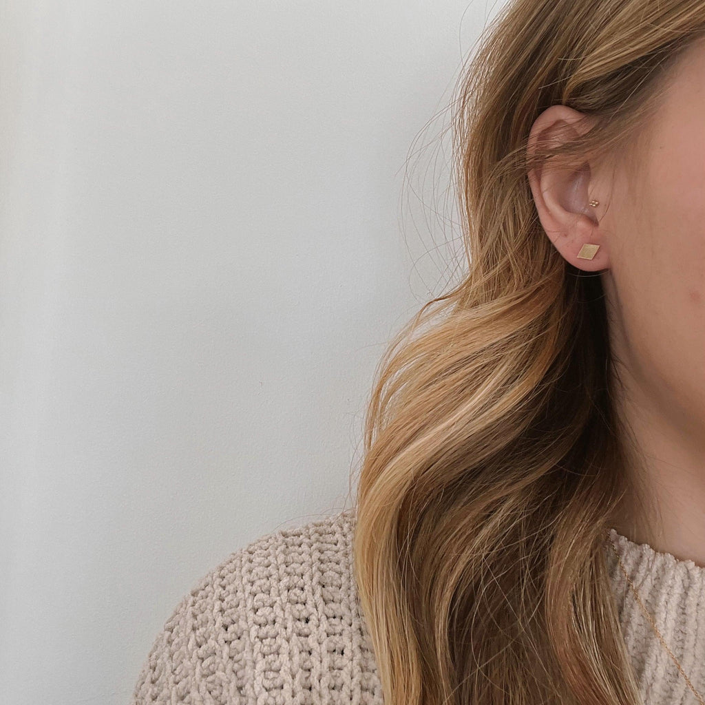 Diamond Stud Earrings - Nashelle