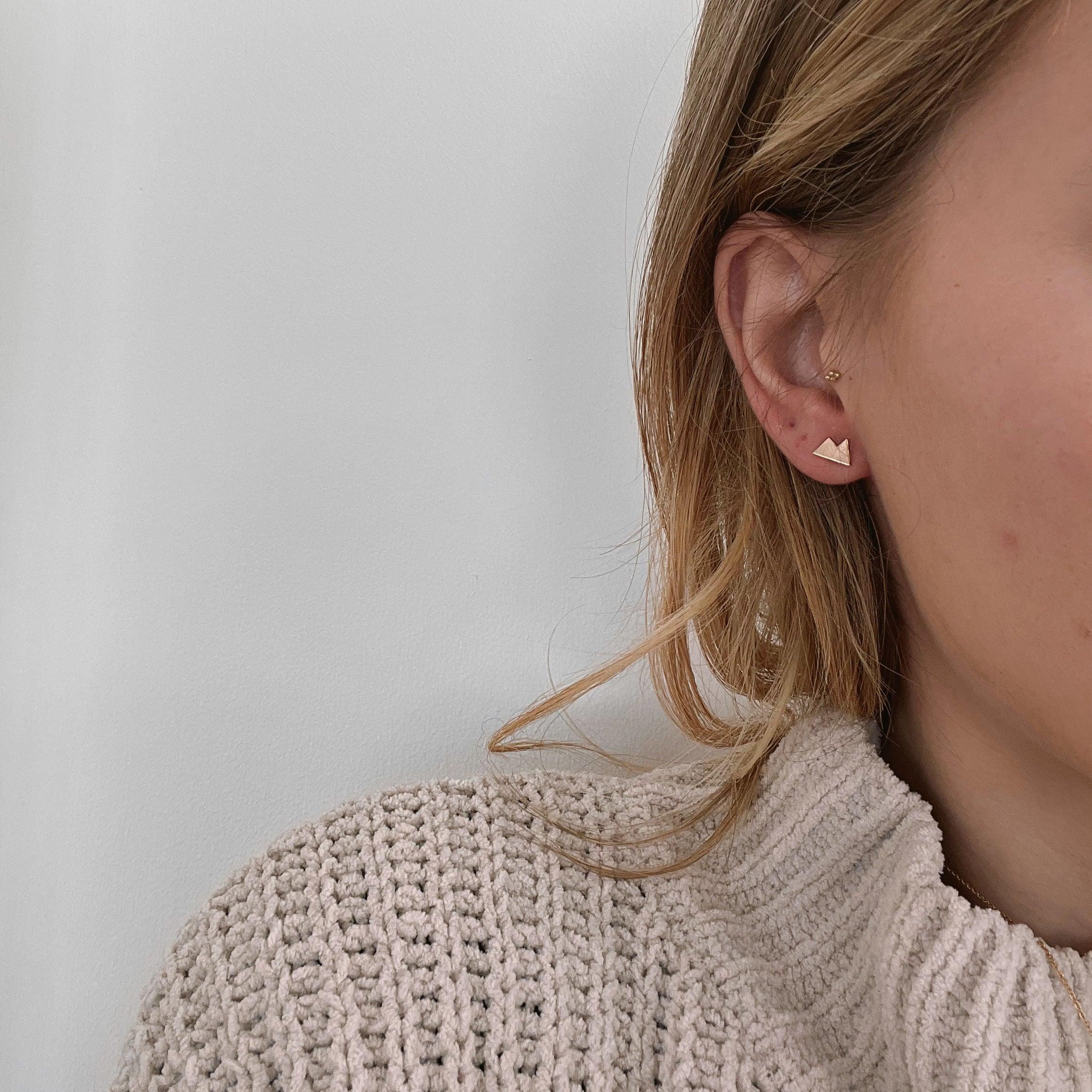 Mountain Stud Earrings - Nashelle