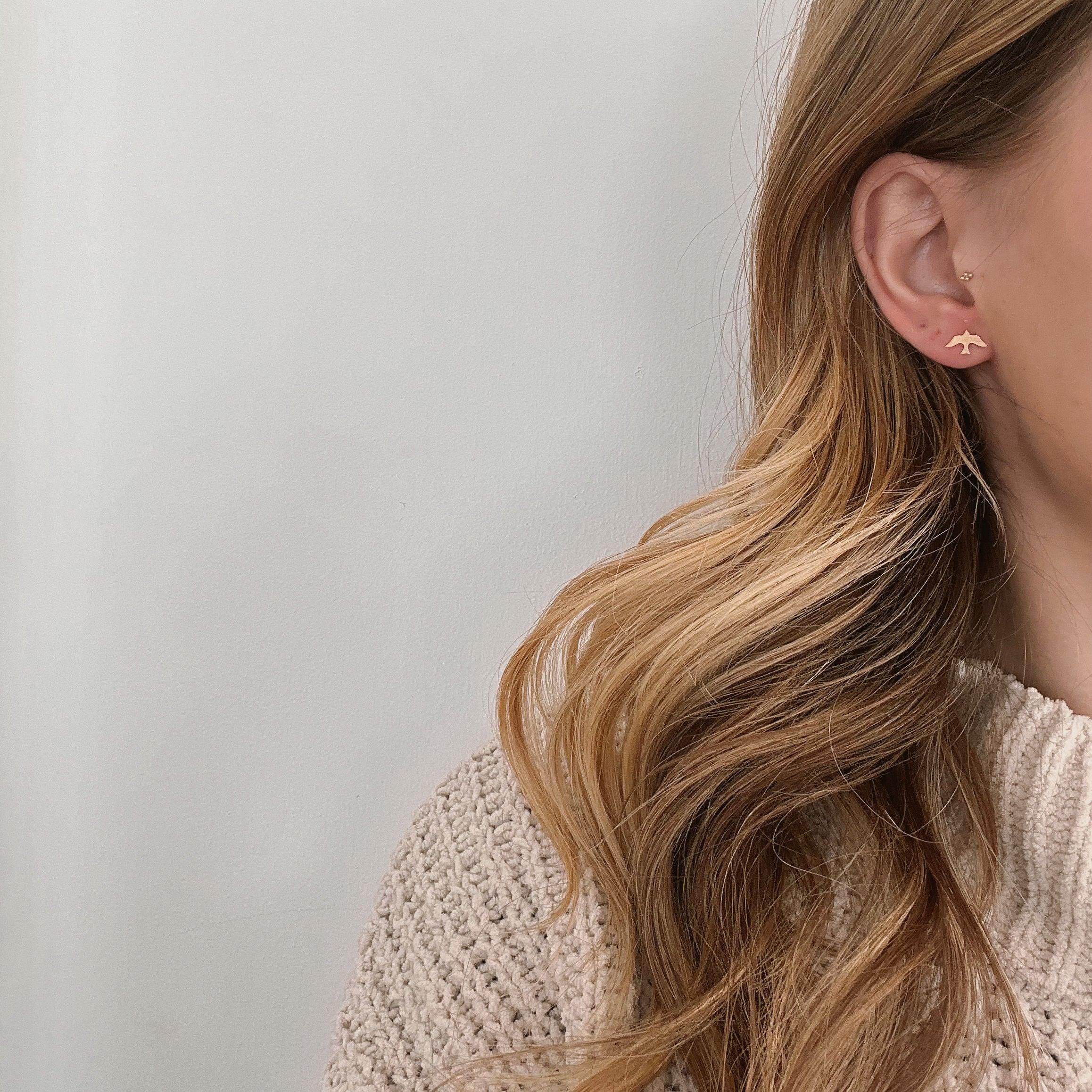 Bird Stud Earrings - Nashelle