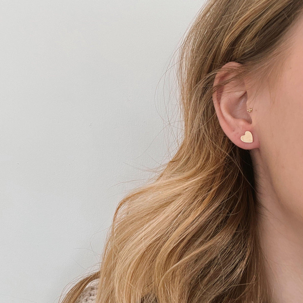 Heart Stud Earrings - Nashelle