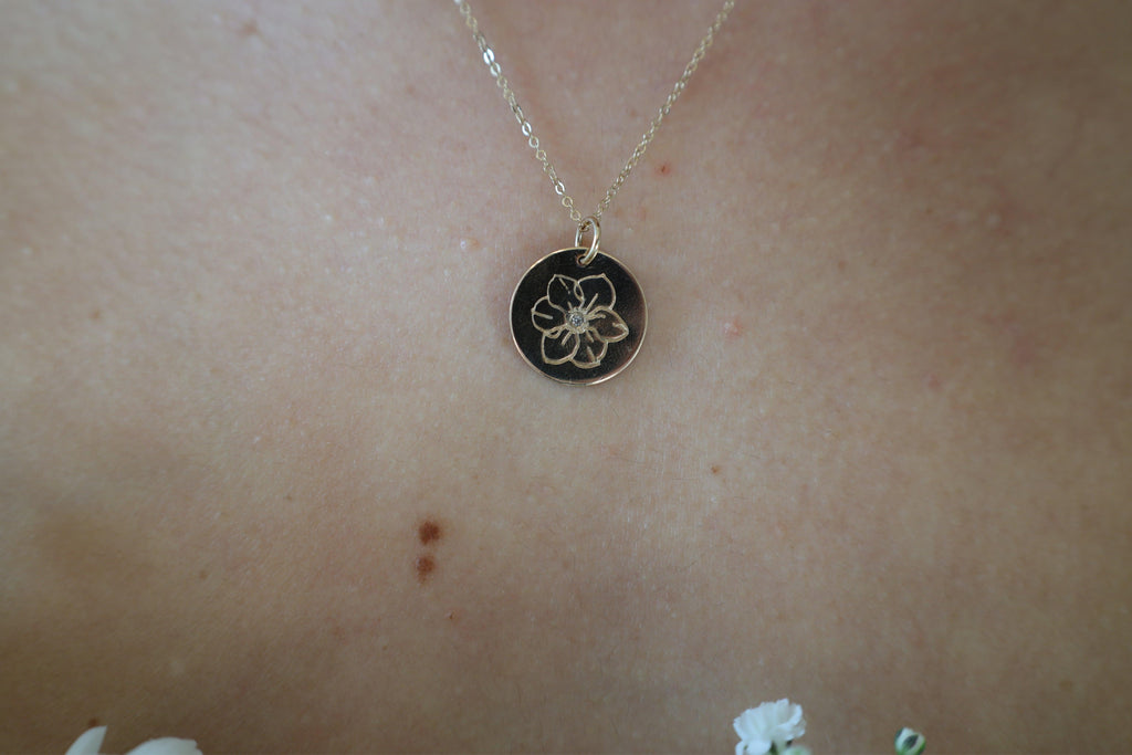 Birth Flower Necklace - Nashelle