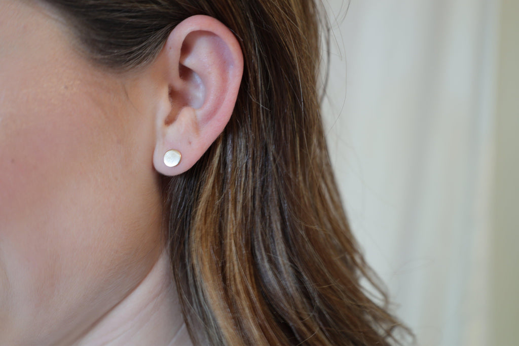 Button Stud Earring - Nashelle